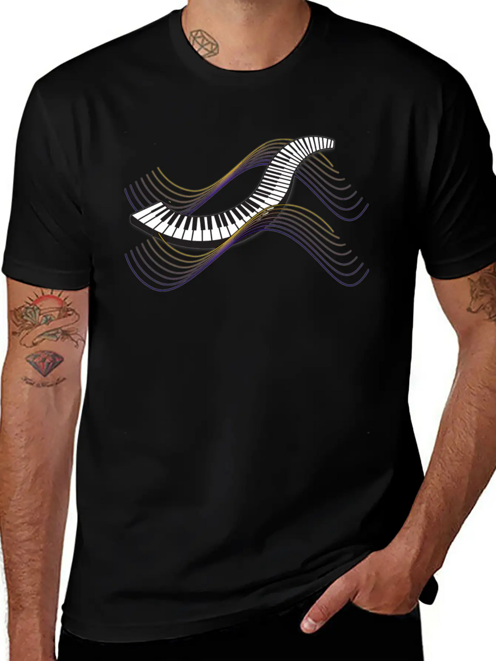 Keyboard/Piano Classic Cotton Tee – Unisex Comfort For Any Season