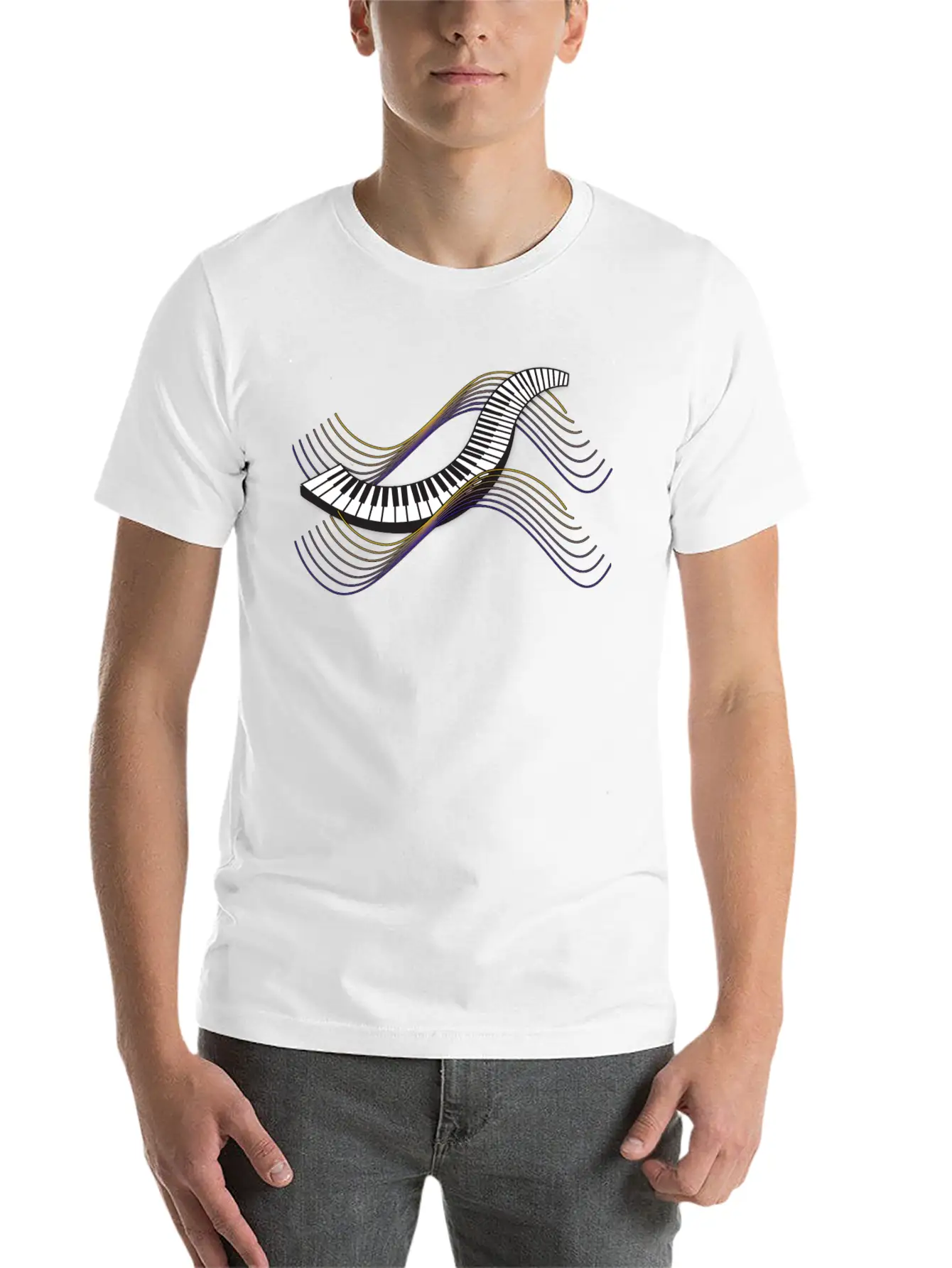 Keyboard/Piano Classic Cotton Tee – Unisex Comfort For Any Season