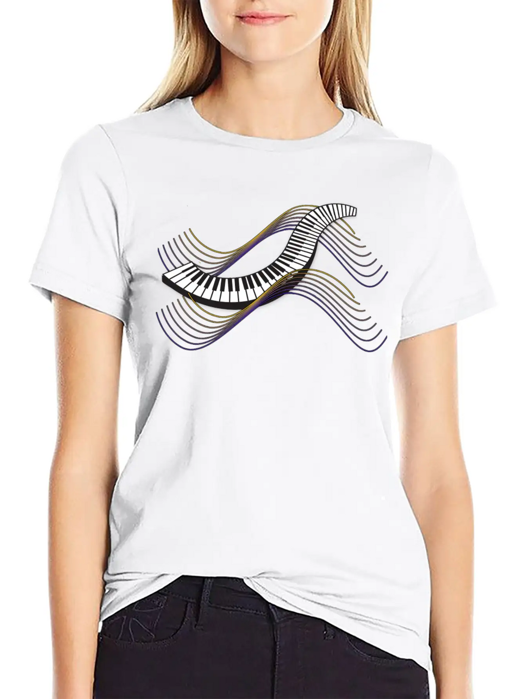 Keyboard/Piano Classic Cotton Tee – Unisex Comfort For Any Season