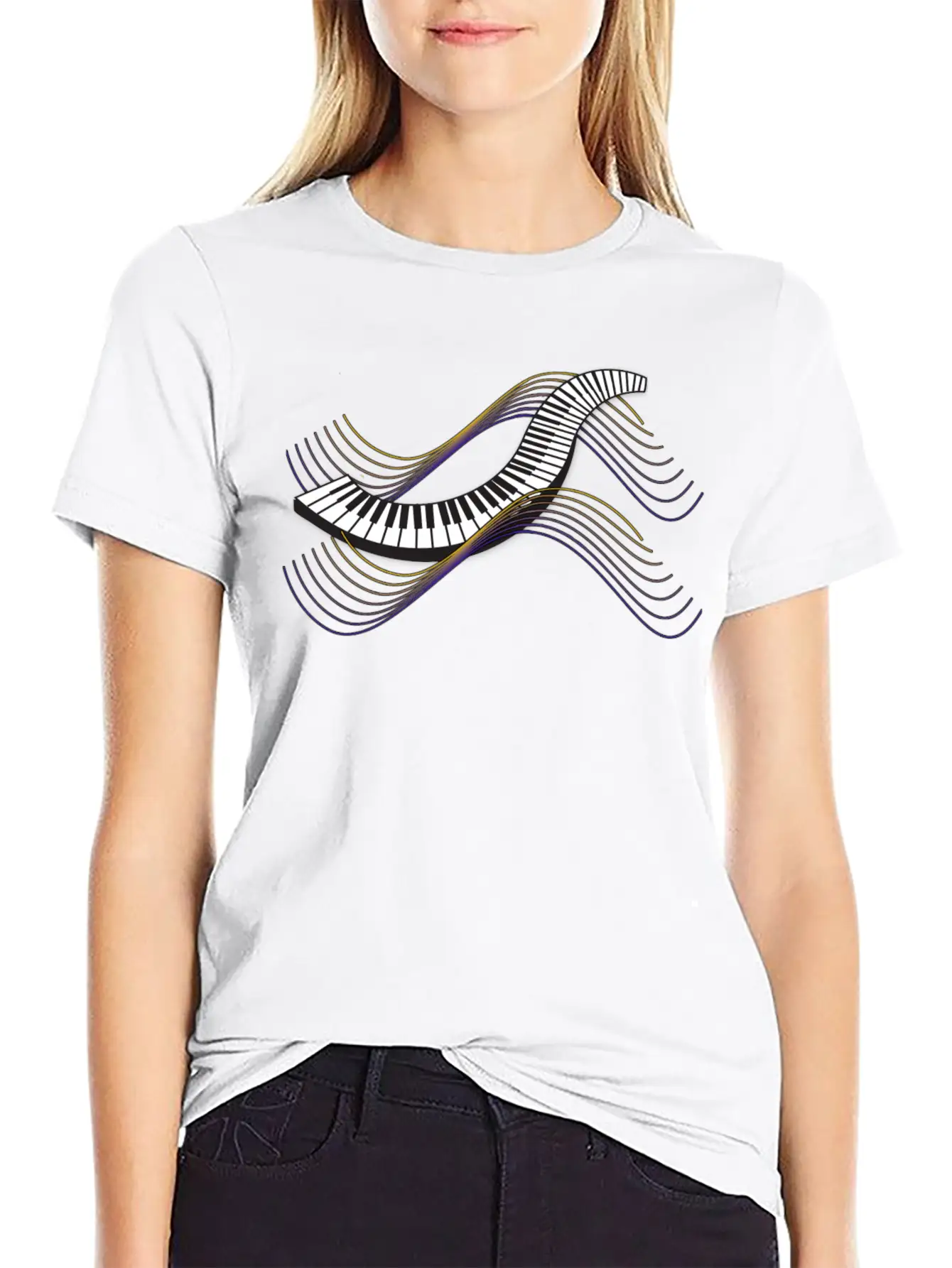 Keyboard/Piano Classic Cotton Tee – Unisex Comfort For Any Season