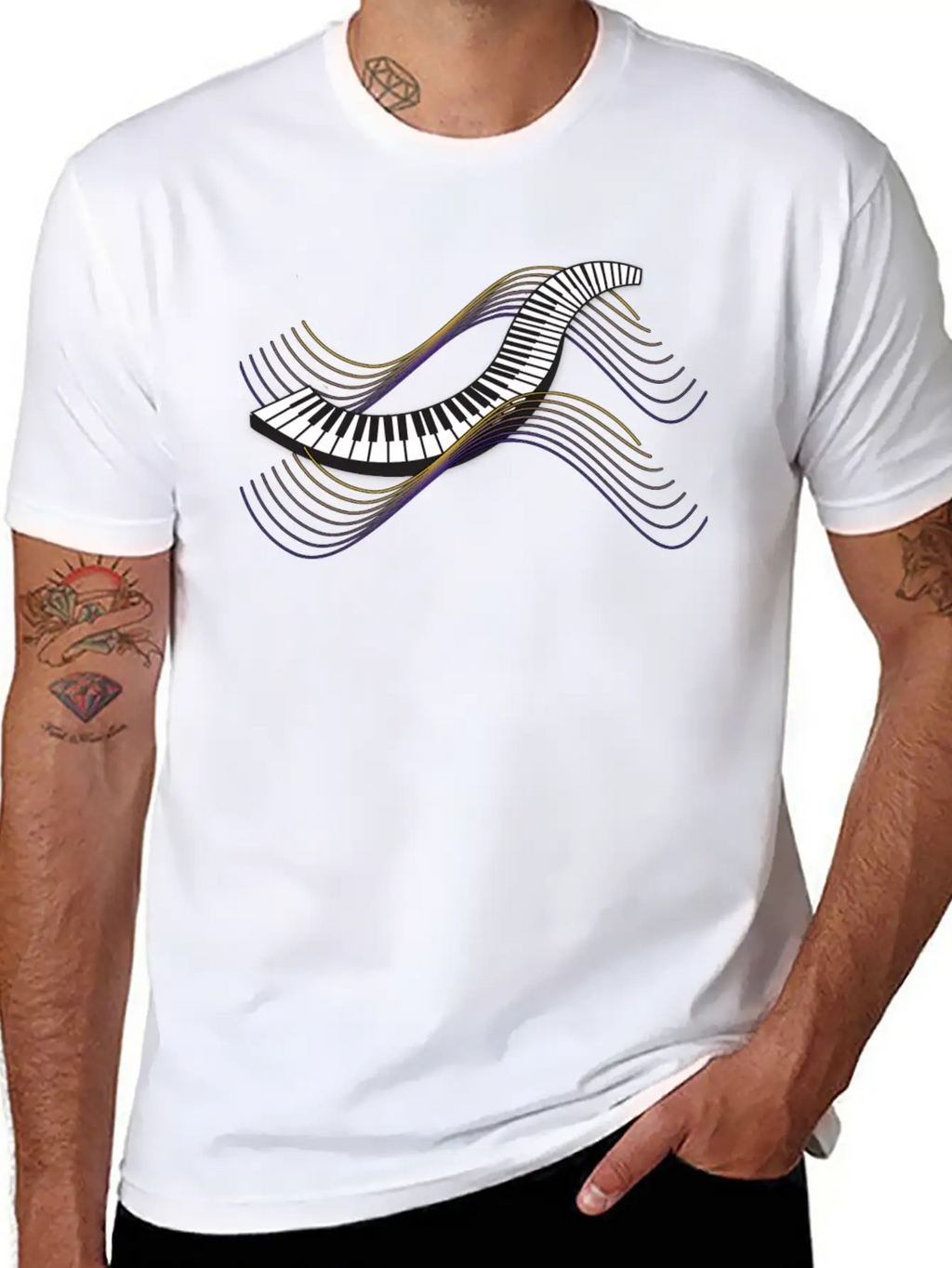 Keyboard/Piano Classic Cotton Tee – Unisex Comfort For Any Season