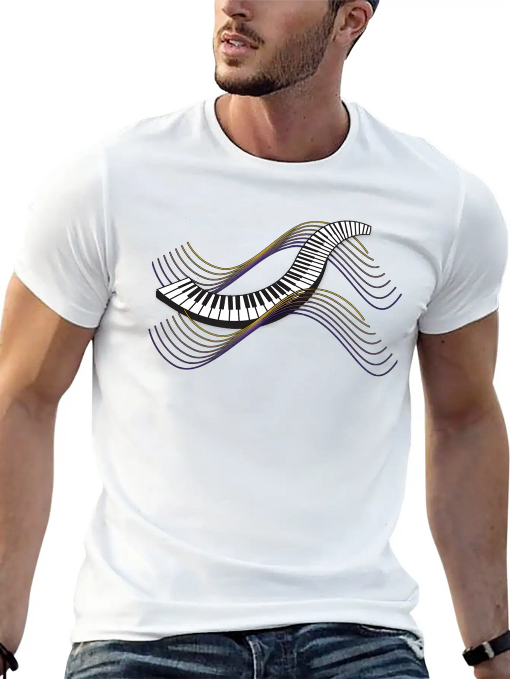 Keyboard/Piano Classic Cotton Tee – Unisex Comfort For Any Season