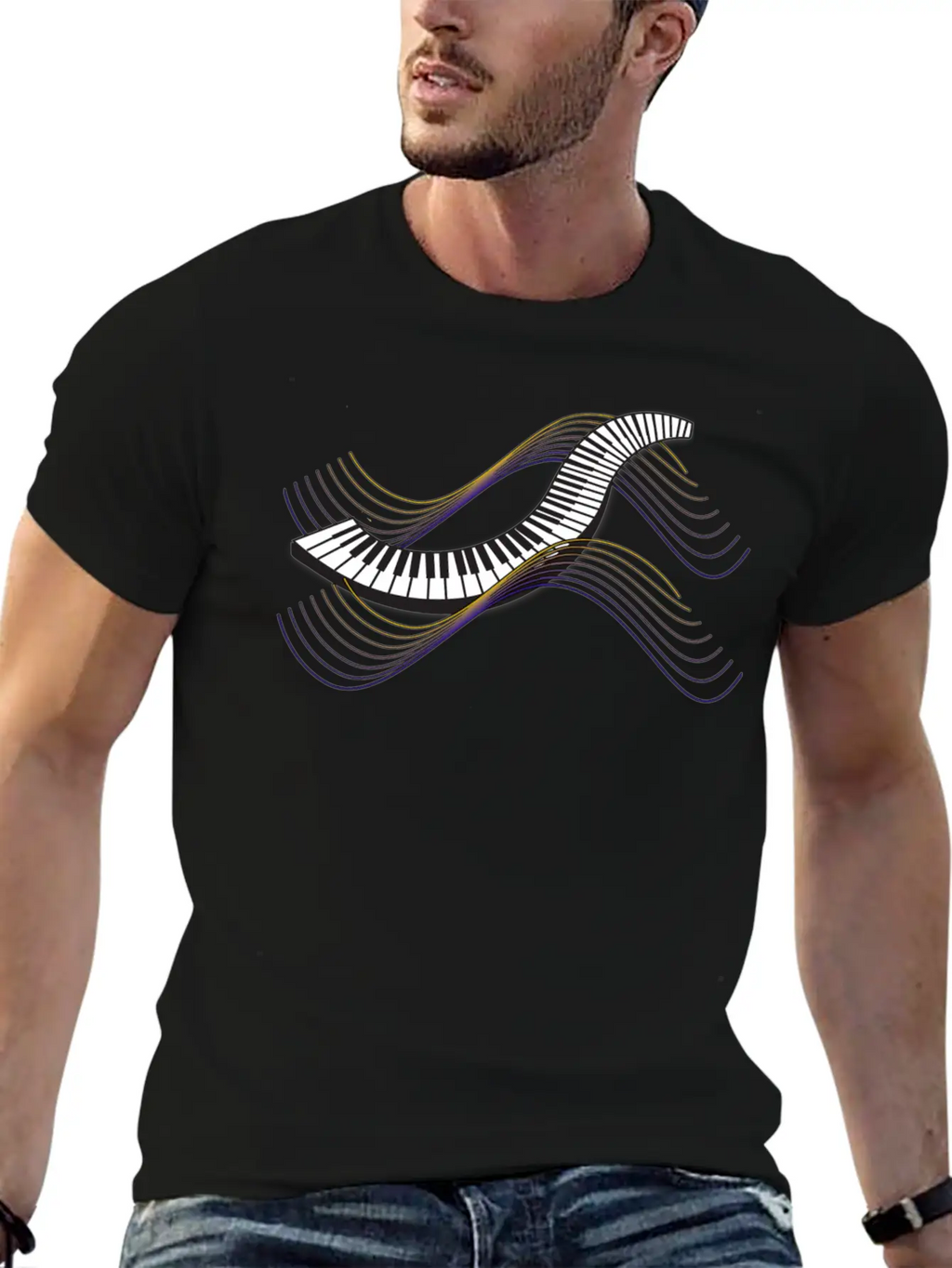 Keyboard/Piano Classic Cotton Tee – Unisex Comfort For Any Season