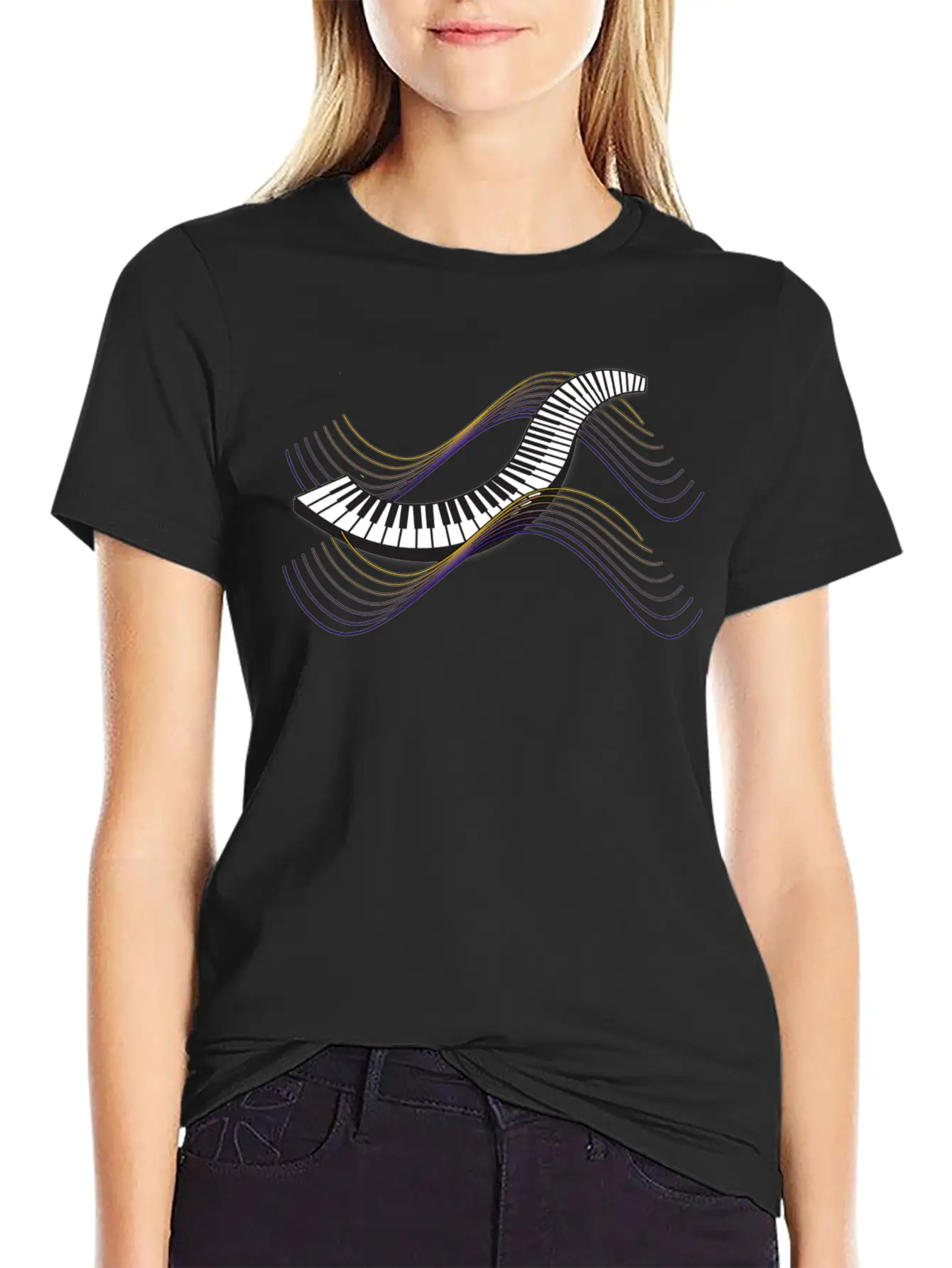 Keyboard/Piano Classic Cotton Tee – Unisex Comfort For Any Season