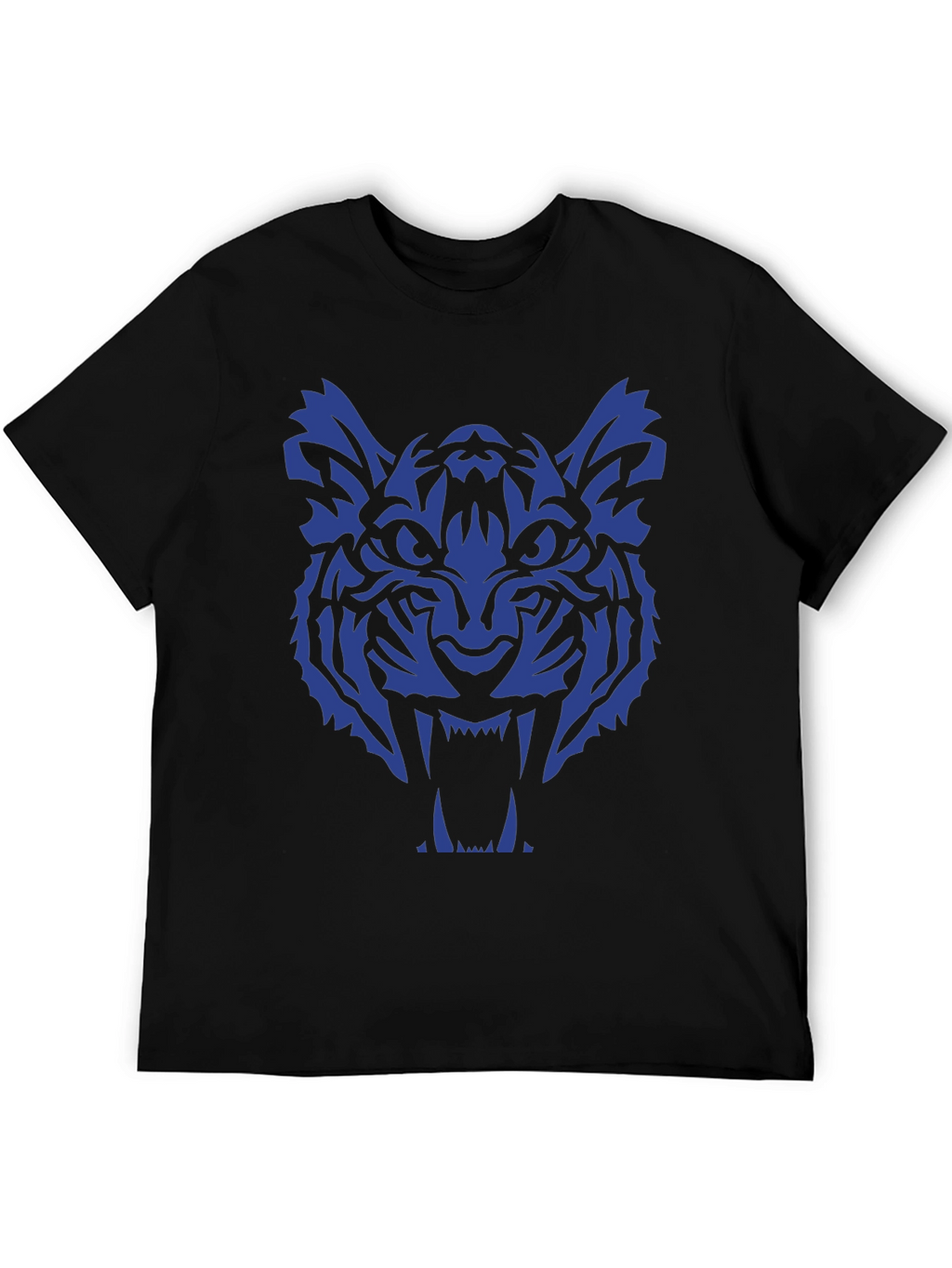Tiger Graphic Tee - Bold Blue Design