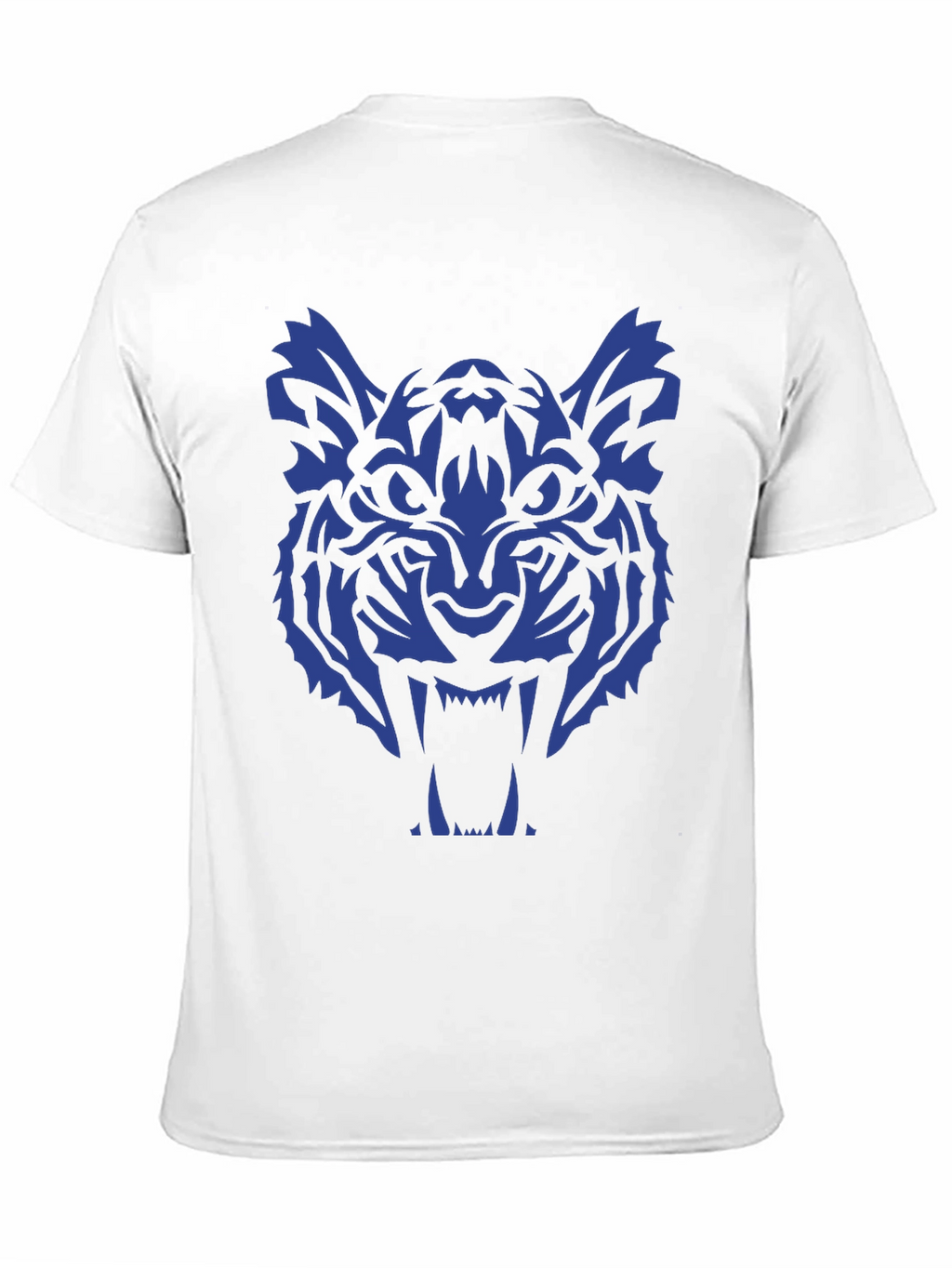 Tiger Graphic Tee - Bold Blue Design