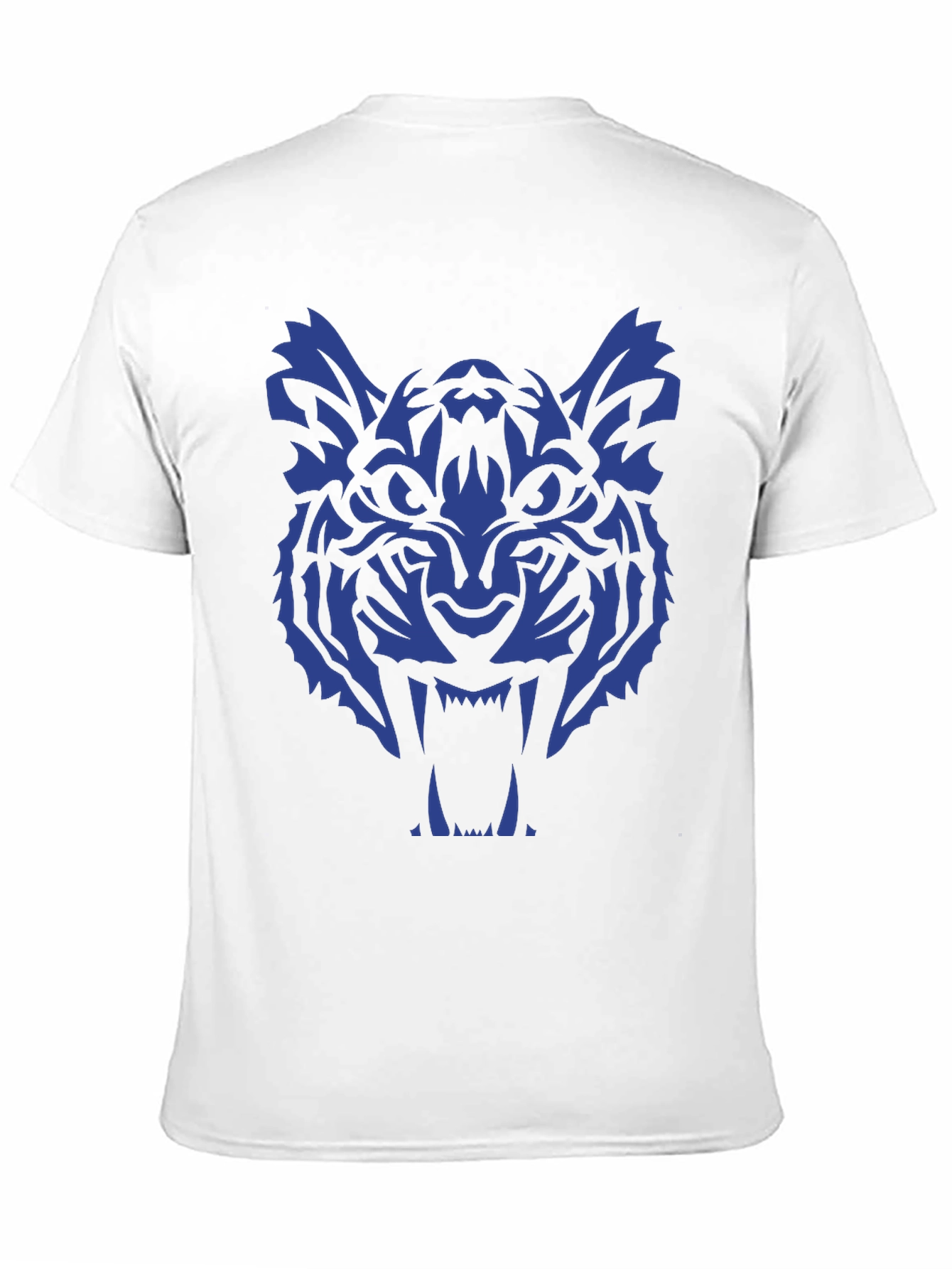 Tiger Graphic Tee - Bold Blue Design