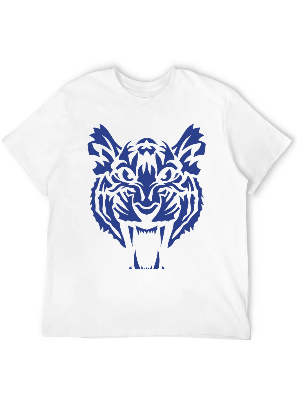 Tiger Graphic Tee - Bold Blue Design