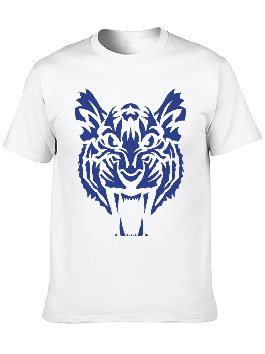 Tiger Graphic Tee - Bold Blue Design