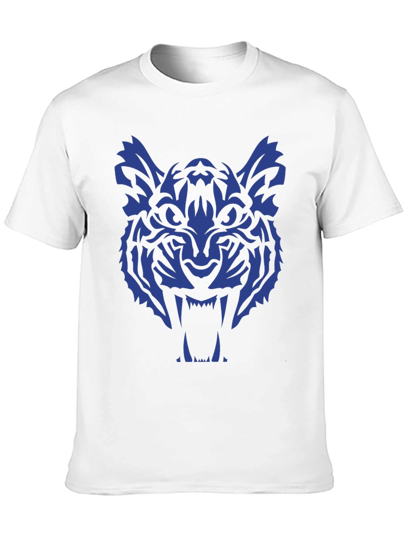 Tiger Graphic Tee - Bold Blue Design