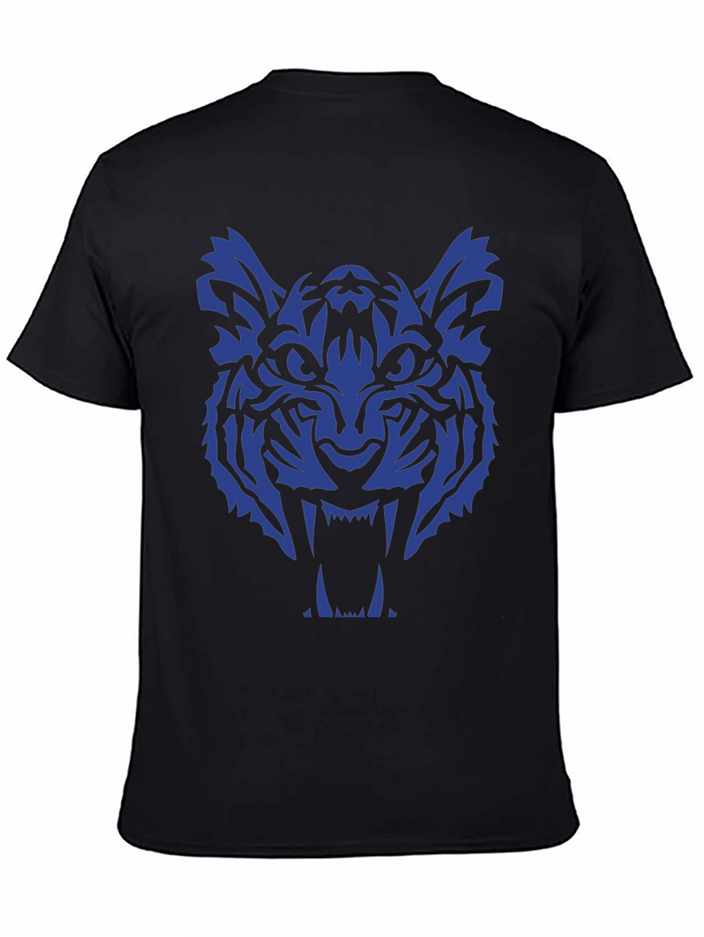 Tiger Graphic Tee - Bold Blue Design