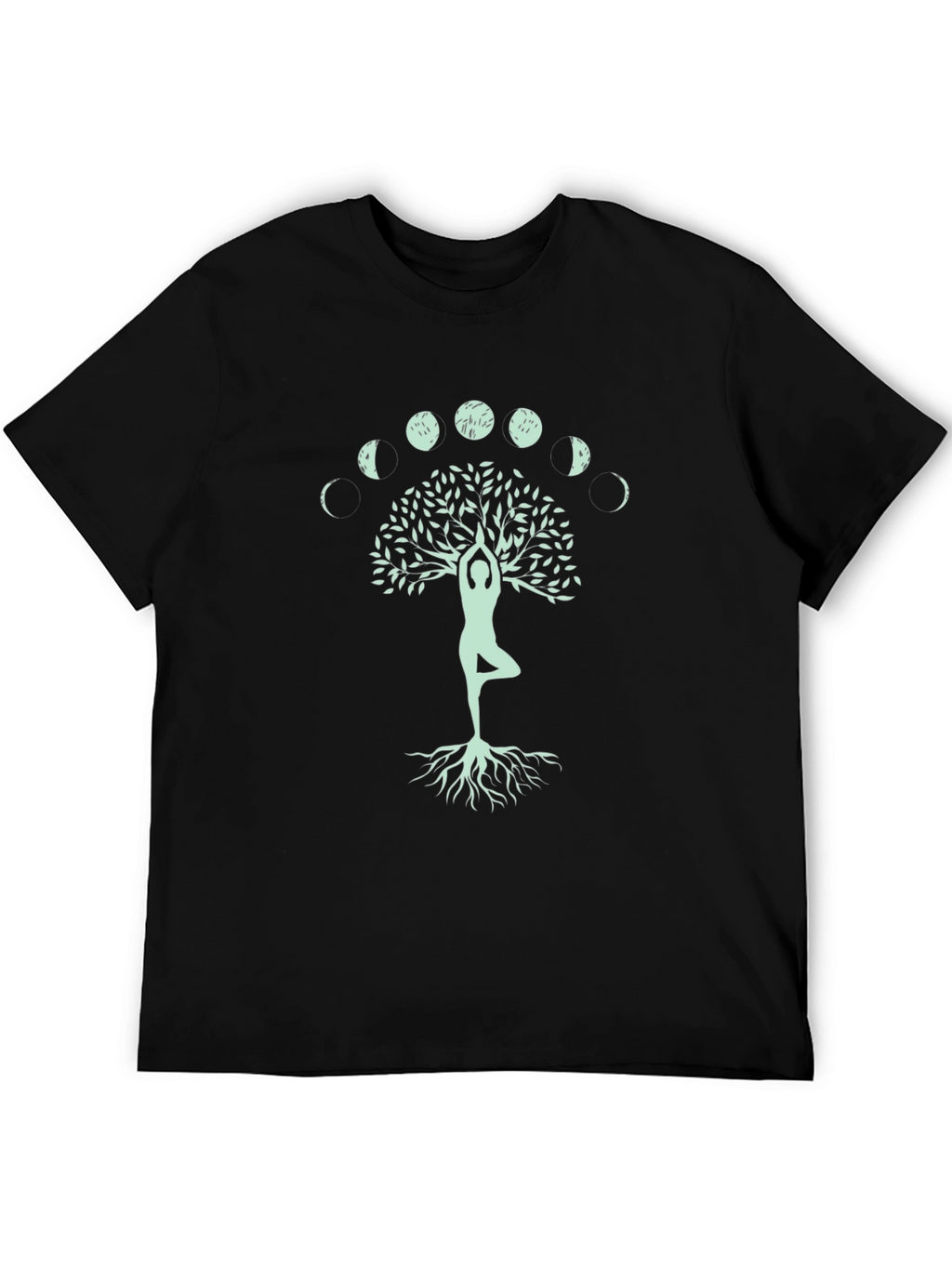 Yoga Tree of Life T-Shirt - Moon Phases