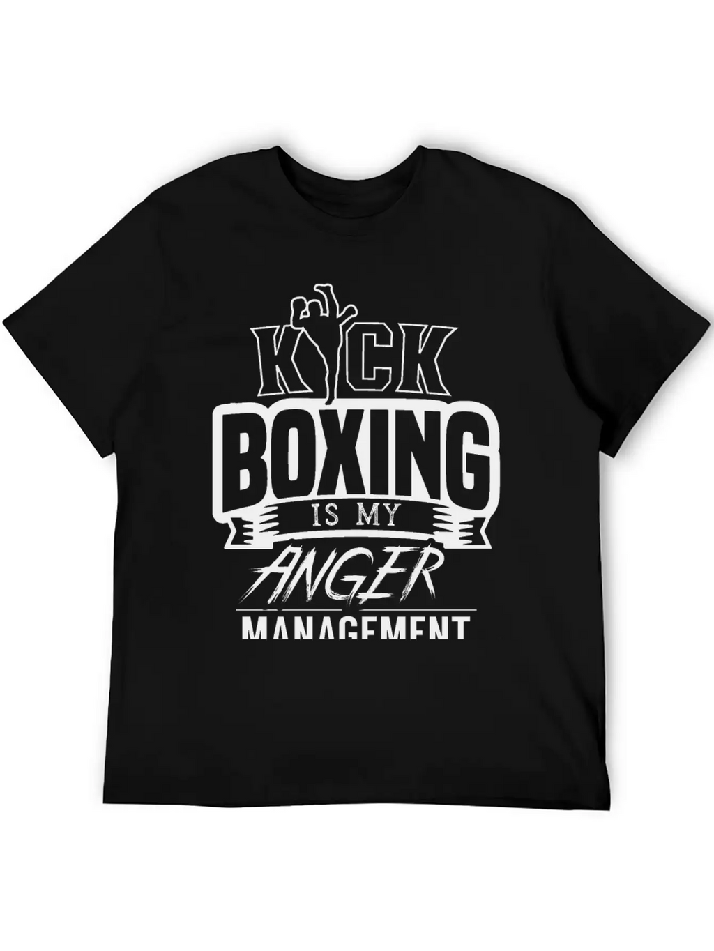 Kickboxing Is My Anger Management Kickboxer Breathable Graphic T-Shirt – Perfect For Casual Days