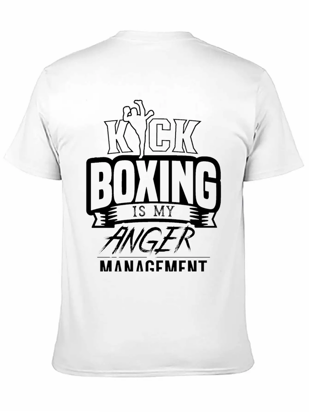 Kickboxing Is My Anger Management Kickboxer Breathable Graphic T-Shirt – Perfect For Casual Days