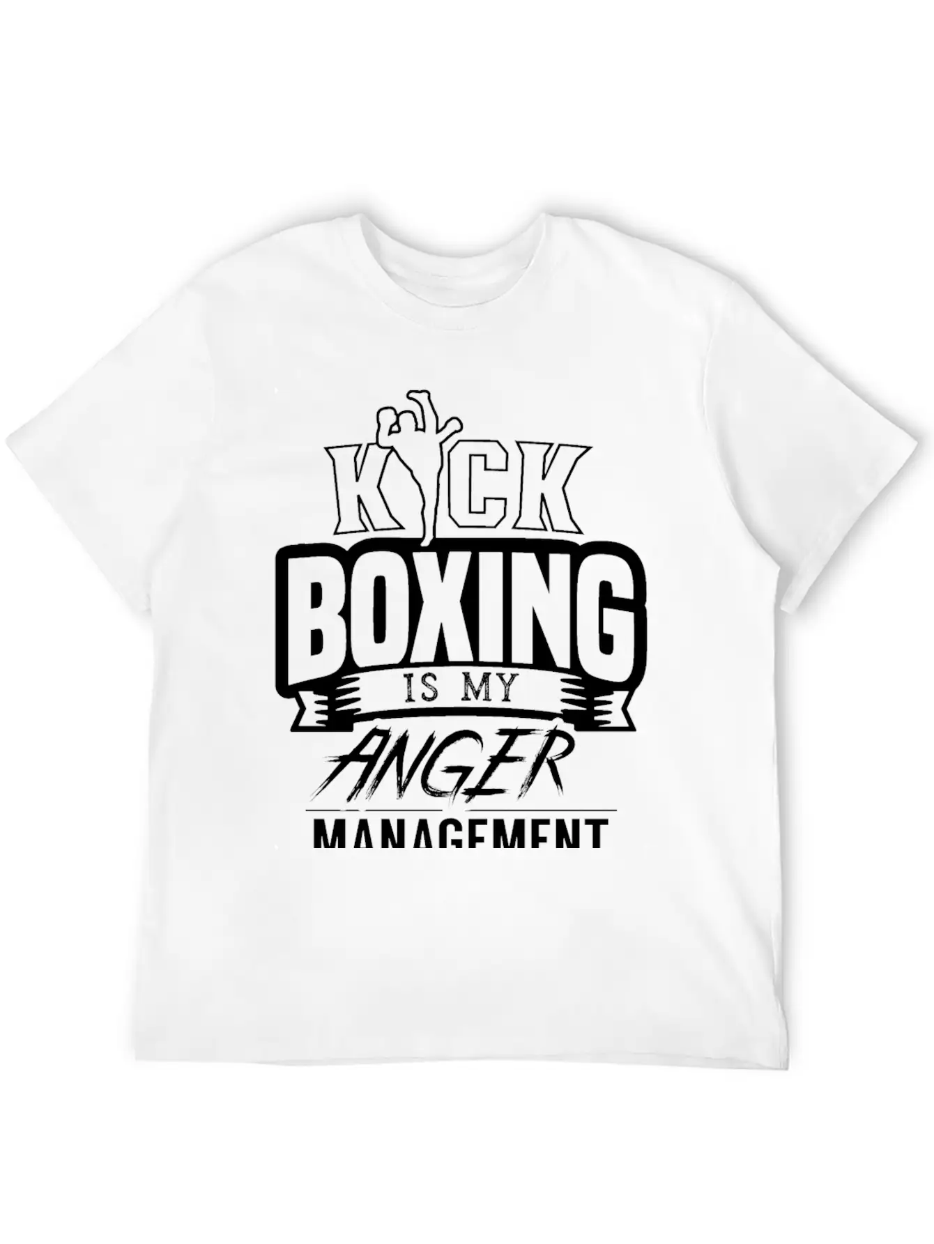 Kickboxing Is My Anger Management Kickboxer Breathable Graphic T-Shirt – Perfect For Casual Days