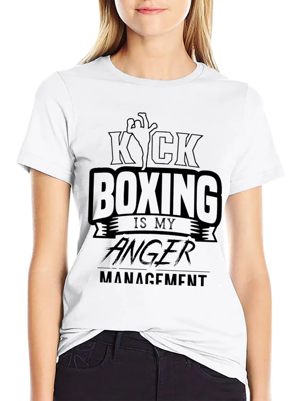 Kickboxing Is My Anger Management Kickboxer Breathable Graphic T-Shirt – Perfect For Casual Days