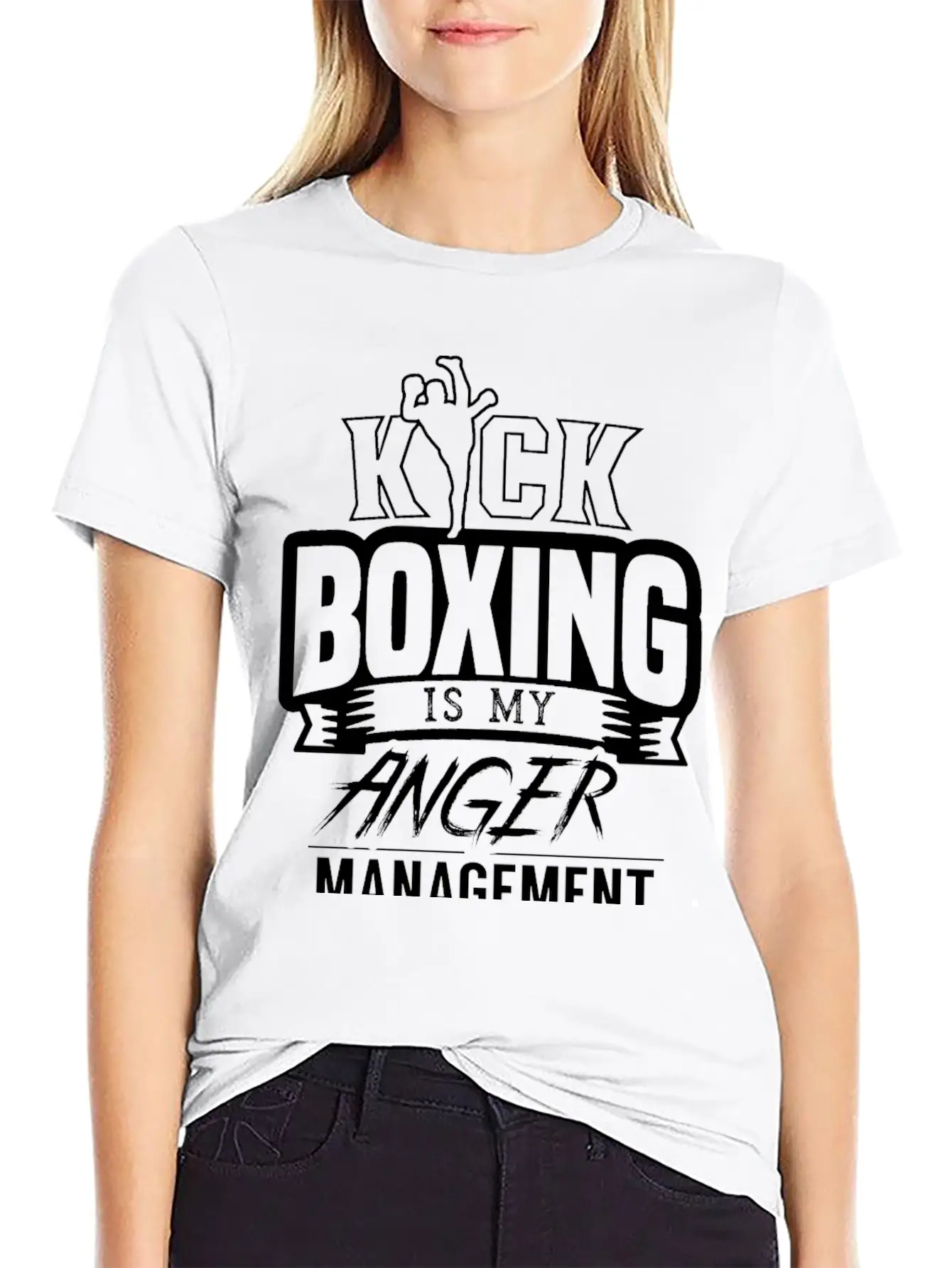 Kickboxing Is My Anger Management Kickboxer Breathable Graphic T-Shirt – Perfect For Casual Days