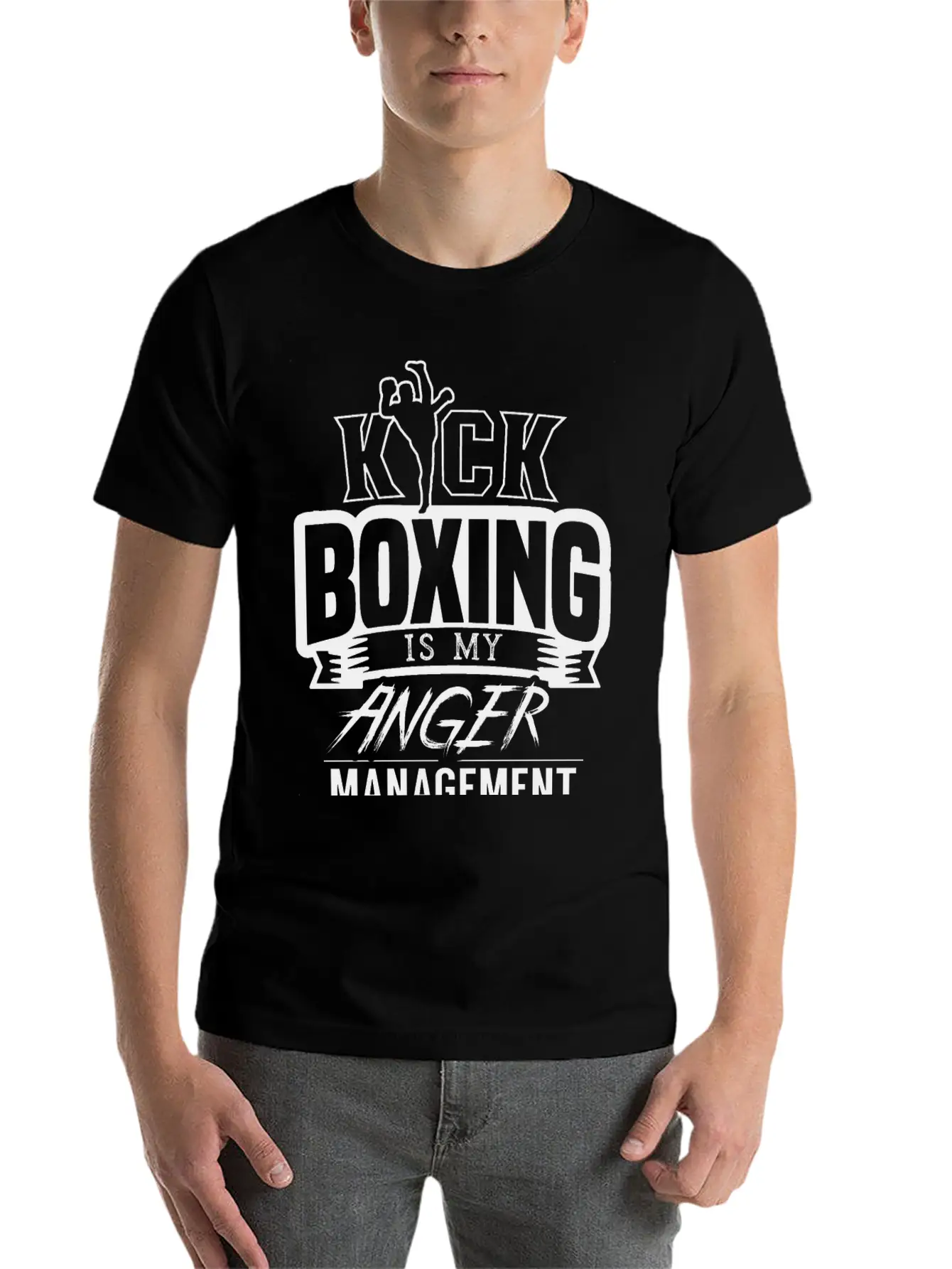 Kickboxing Is My Anger Management Kickboxer Breathable Graphic T-Shirt – Perfect For Casual Days