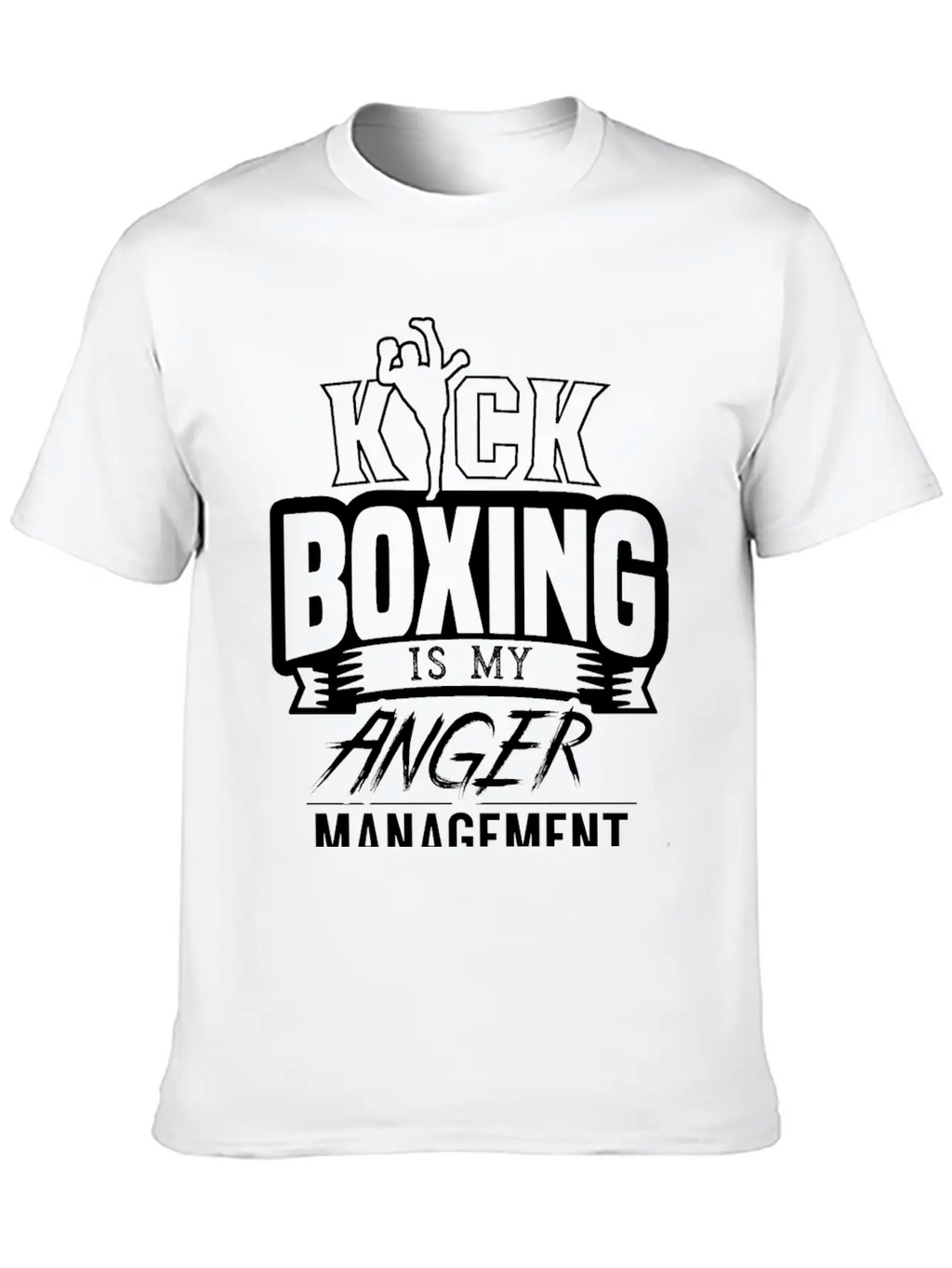 Kickboxing Is My Anger Management Kickboxer Breathable Graphic T-Shirt – Perfect For Casual Days