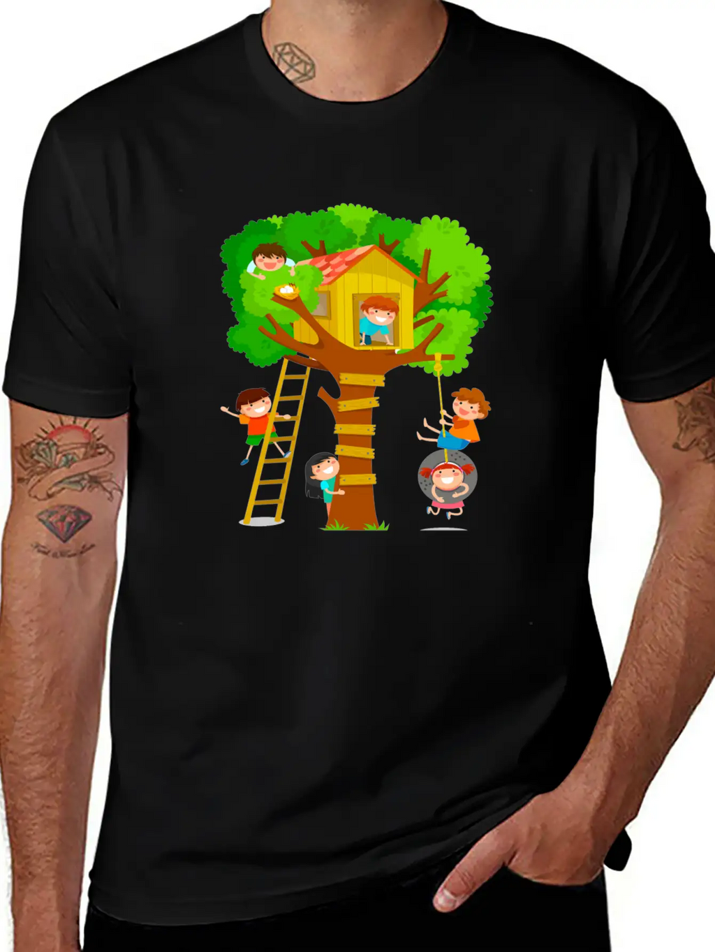 Kids Tree Basic Graphic T-Shirt – Daily Comfort In Soft Cotton