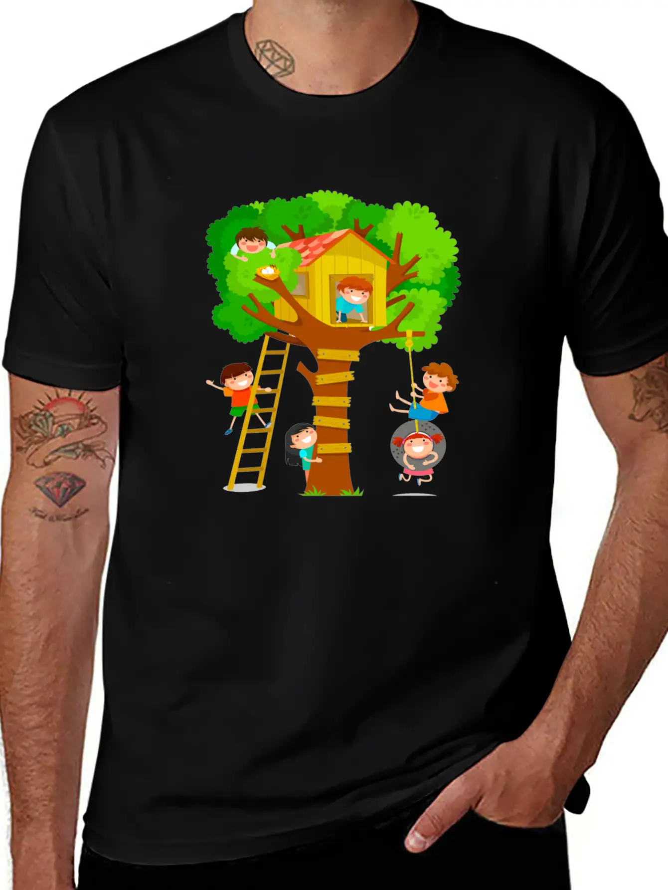 Kids Tree Basic Graphic T-Shirt – Daily Comfort In Soft Cotton
