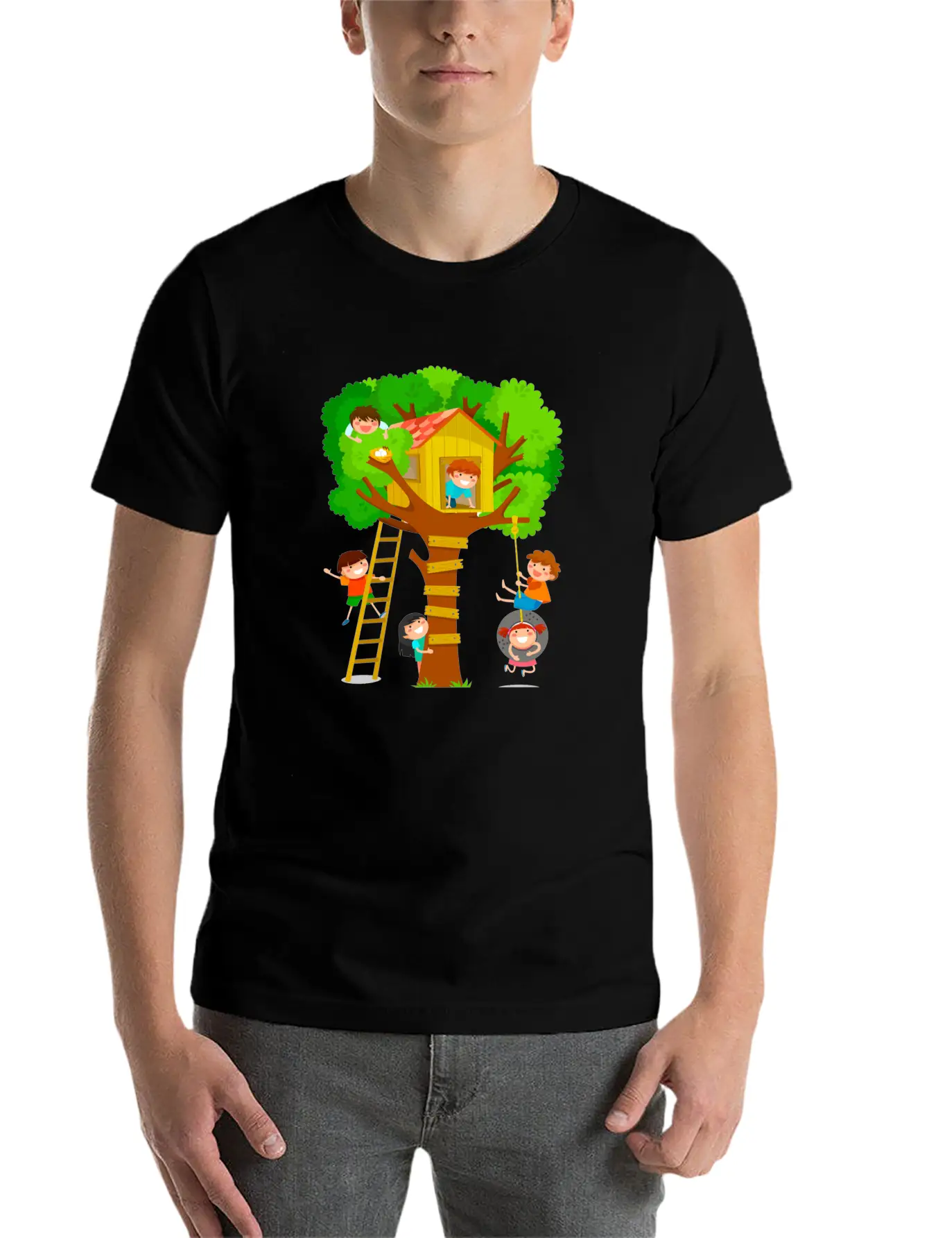 Kids Tree Basic Graphic T-Shirt – Daily Comfort In Soft Cotton
