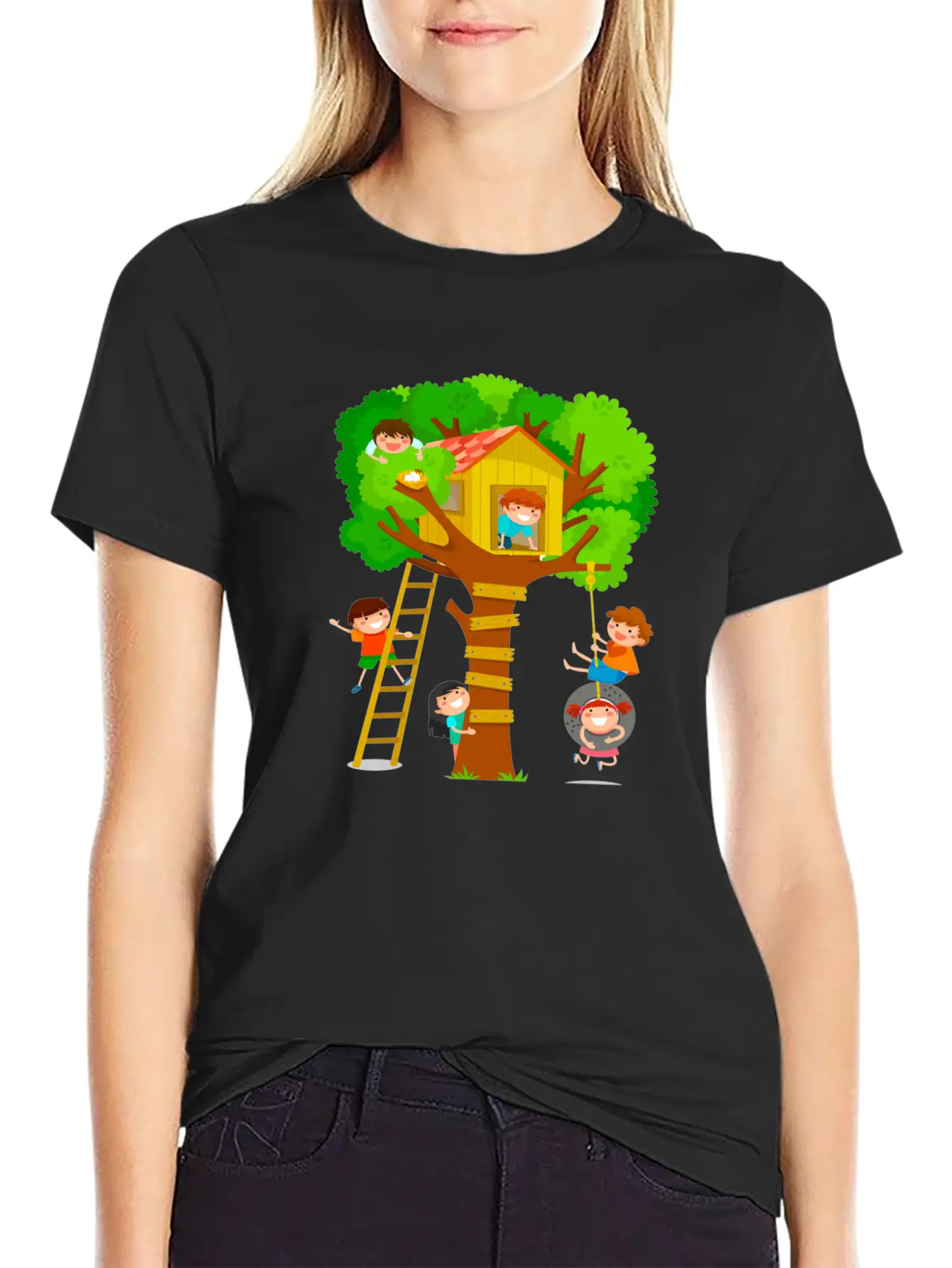 Kids Tree Basic Graphic T-Shirt – Daily Comfort In Soft Cotton