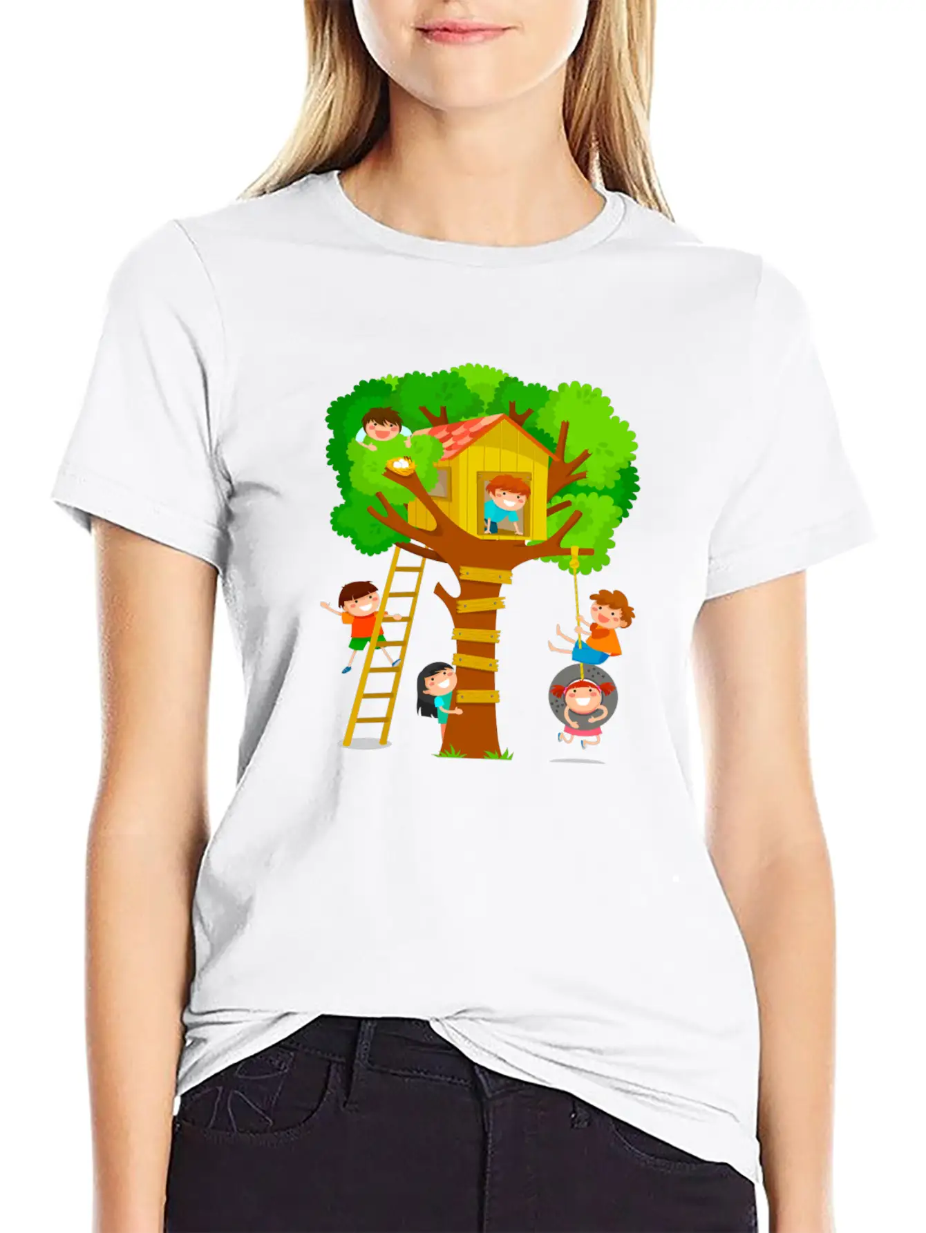 Kids Tree Basic Graphic T-Shirt – Daily Comfort In Soft Cotton