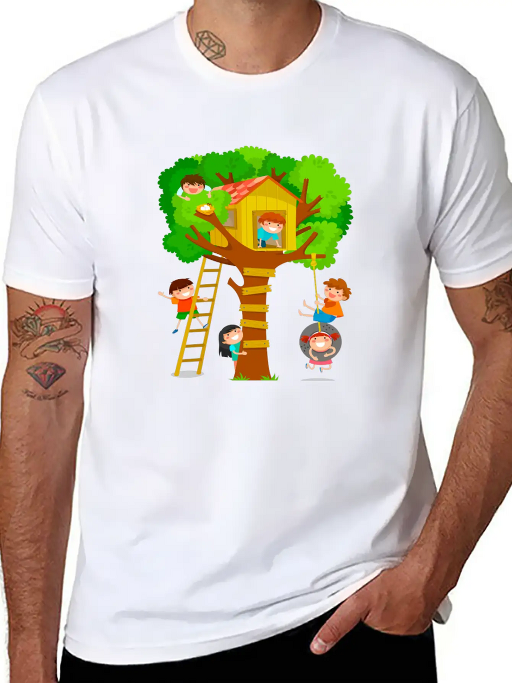 Kids Tree Basic Graphic T-Shirt – Daily Comfort In Soft Cotton