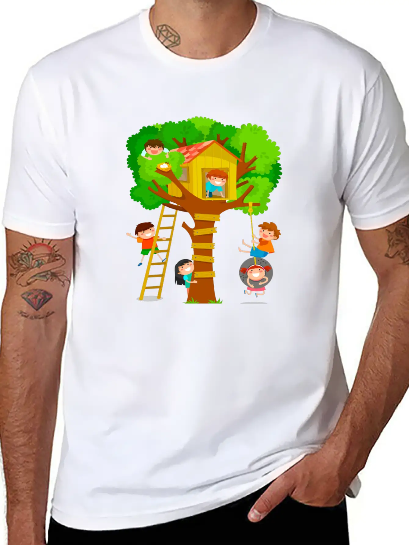 Kids Tree Basic Graphic T-Shirt – Daily Comfort In Soft Cotton