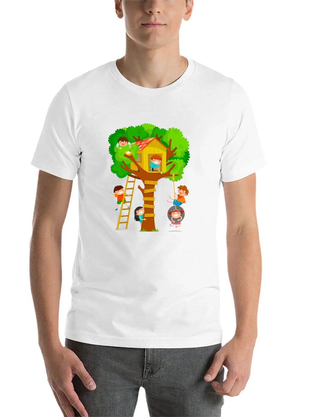 Kids Tree Basic Graphic T-Shirt – Daily Comfort In Soft Cotton