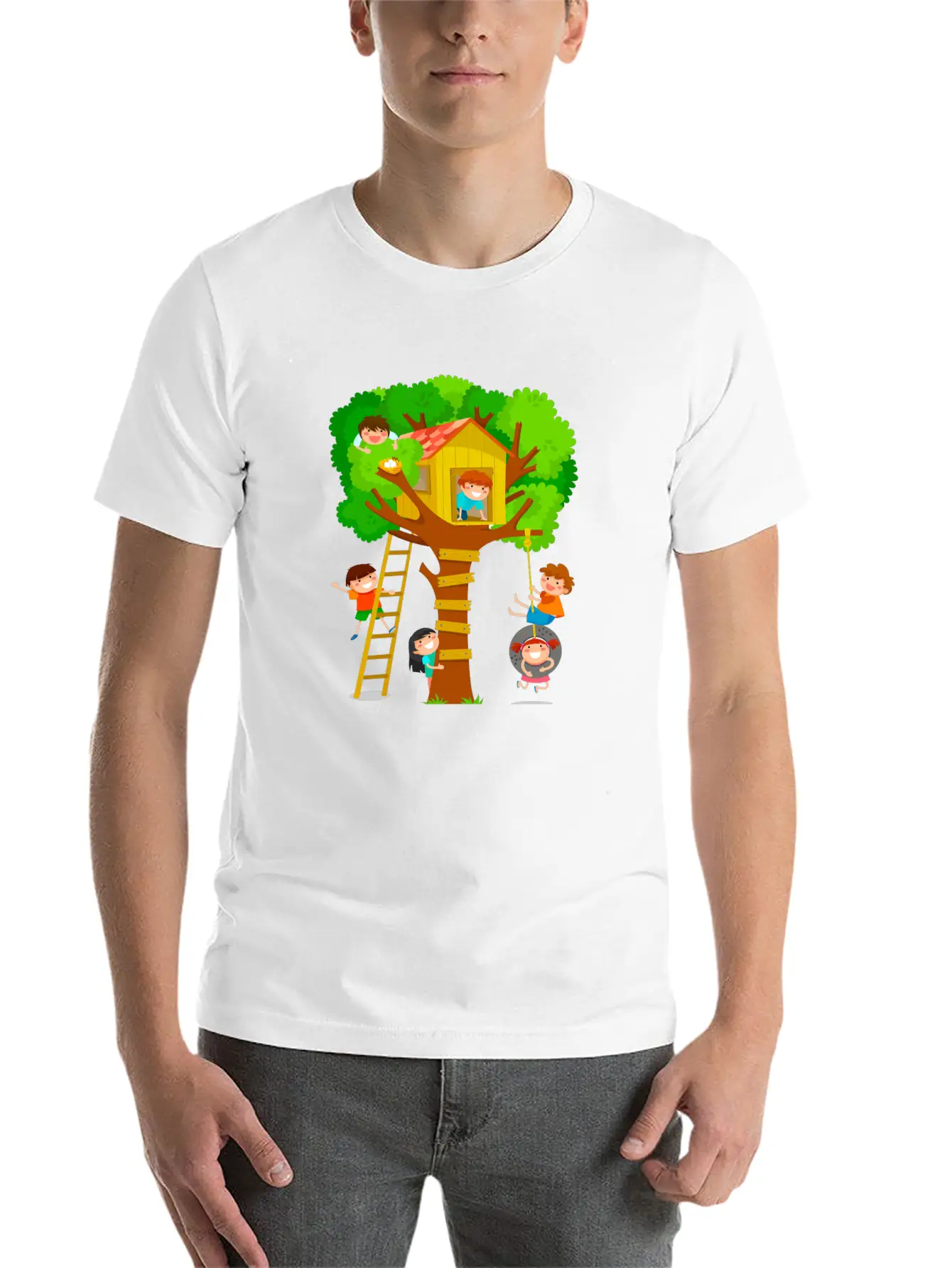 Kids Tree Basic Graphic T-Shirt – Daily Comfort In Soft Cotton