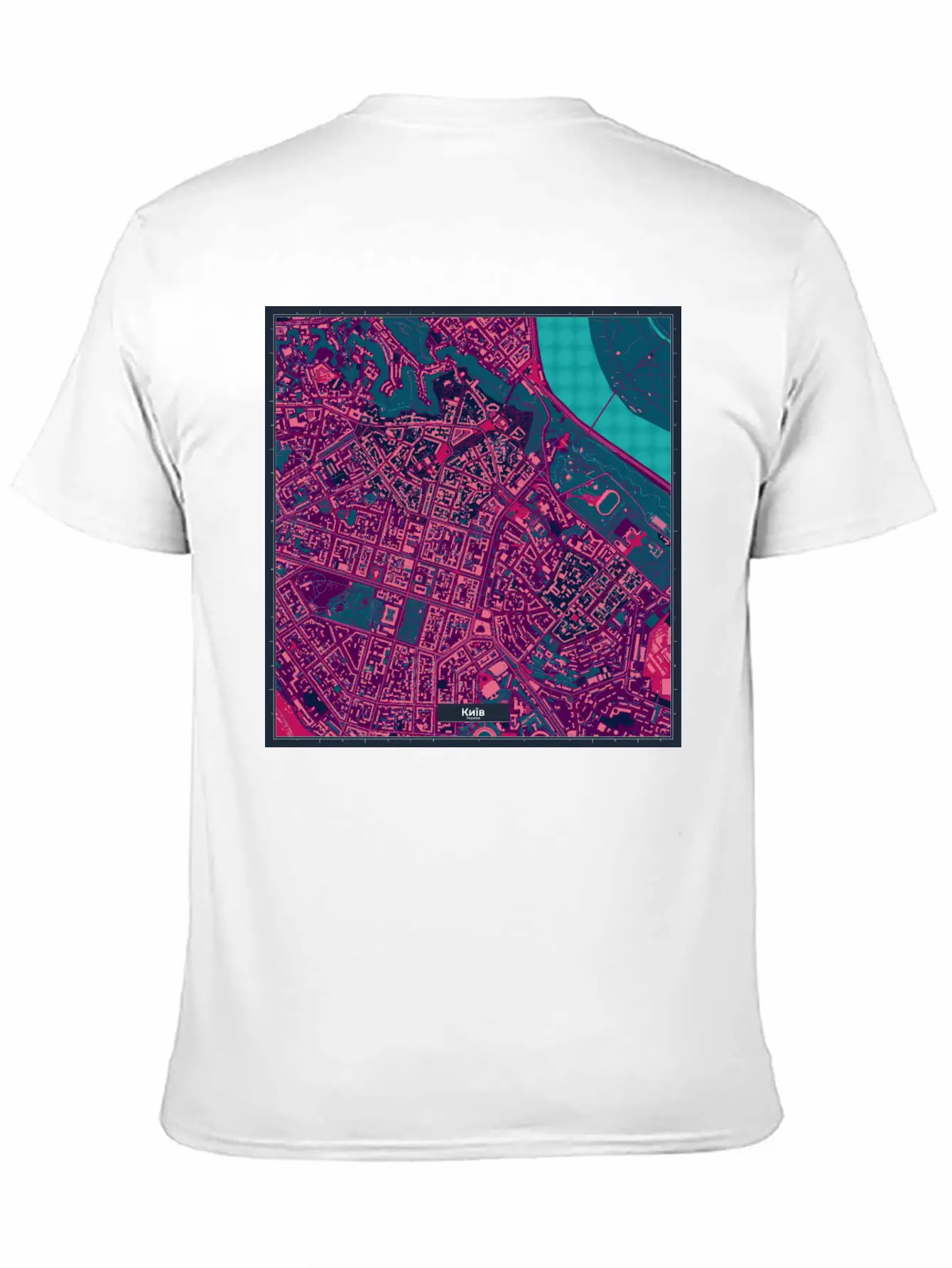 Kiev Cyberpunk Map Ukraine Timeless Short Sleeve Tee – Comfy And Minimalist Design