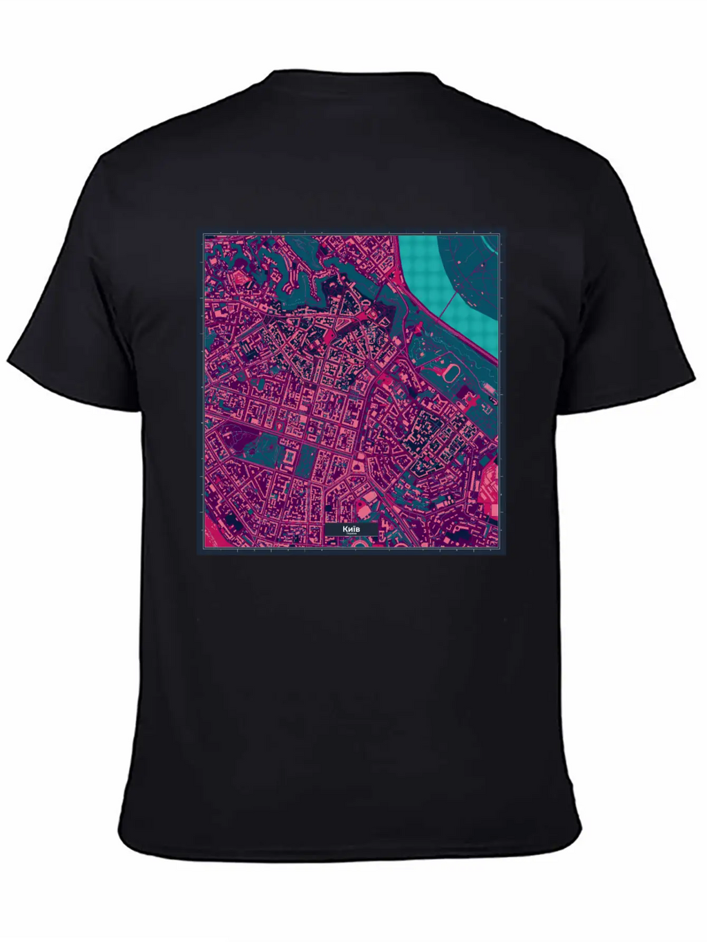 Kiev Cyberpunk Map Ukraine Timeless Short Sleeve Tee – Comfy And Minimalist Design