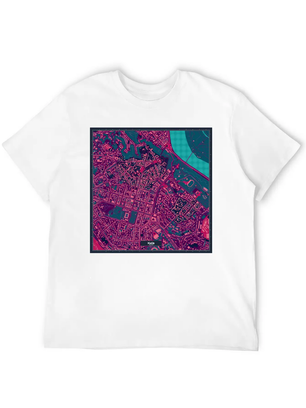 Kiev Cyberpunk Map Ukraine Timeless Short Sleeve Tee – Comfy And Minimalist Design