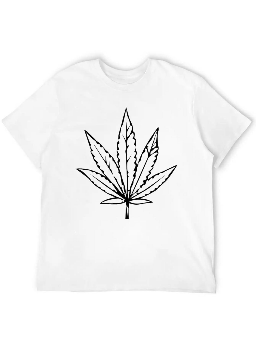 Kiffen Marihuana Leaf Design Essential Cotton Tee For Daily Outfits – Unisex Style
