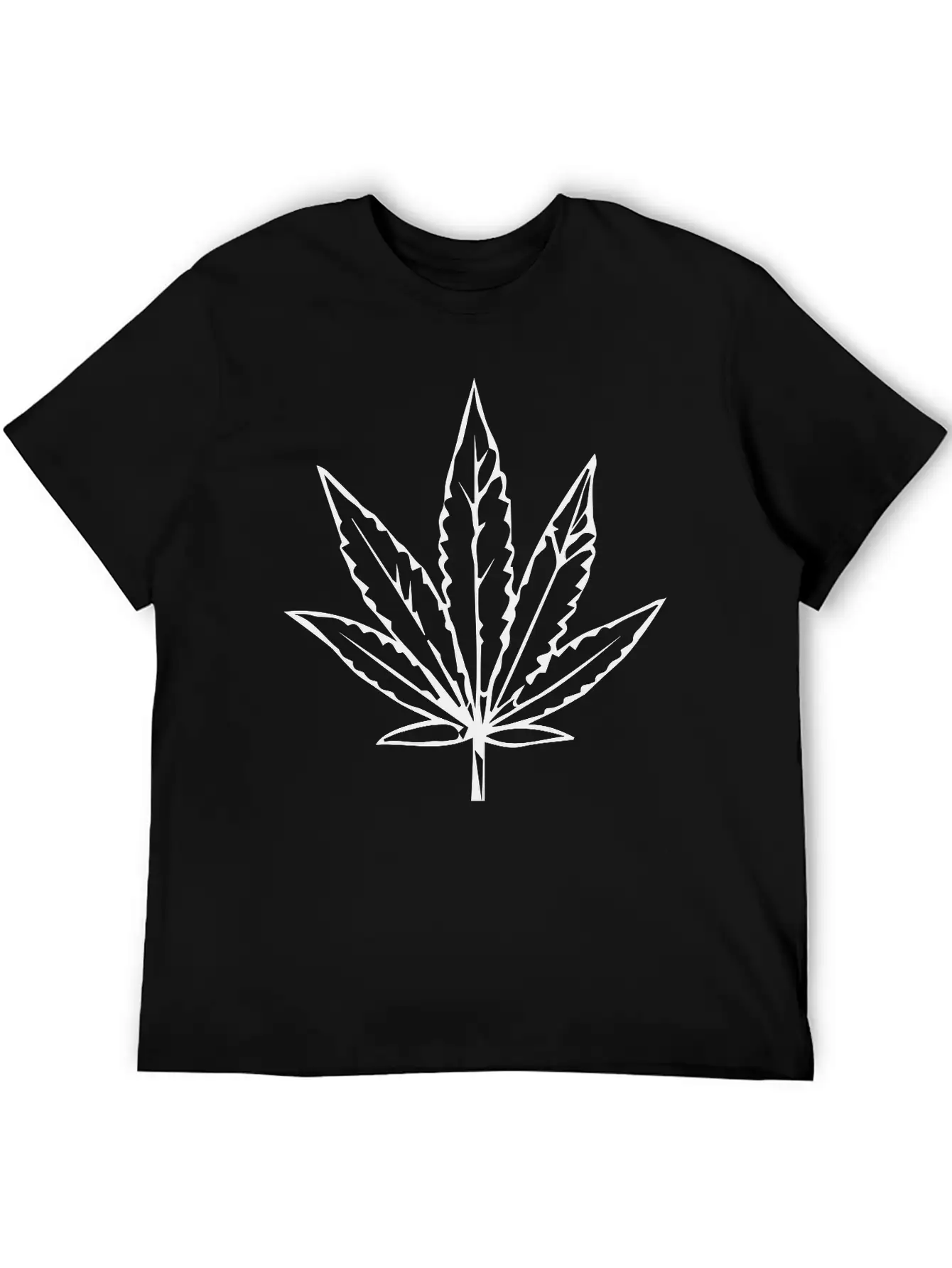 Kiffen Marihuana Leaf Design Essential Cotton Tee For Daily Outfits – Unisex Style