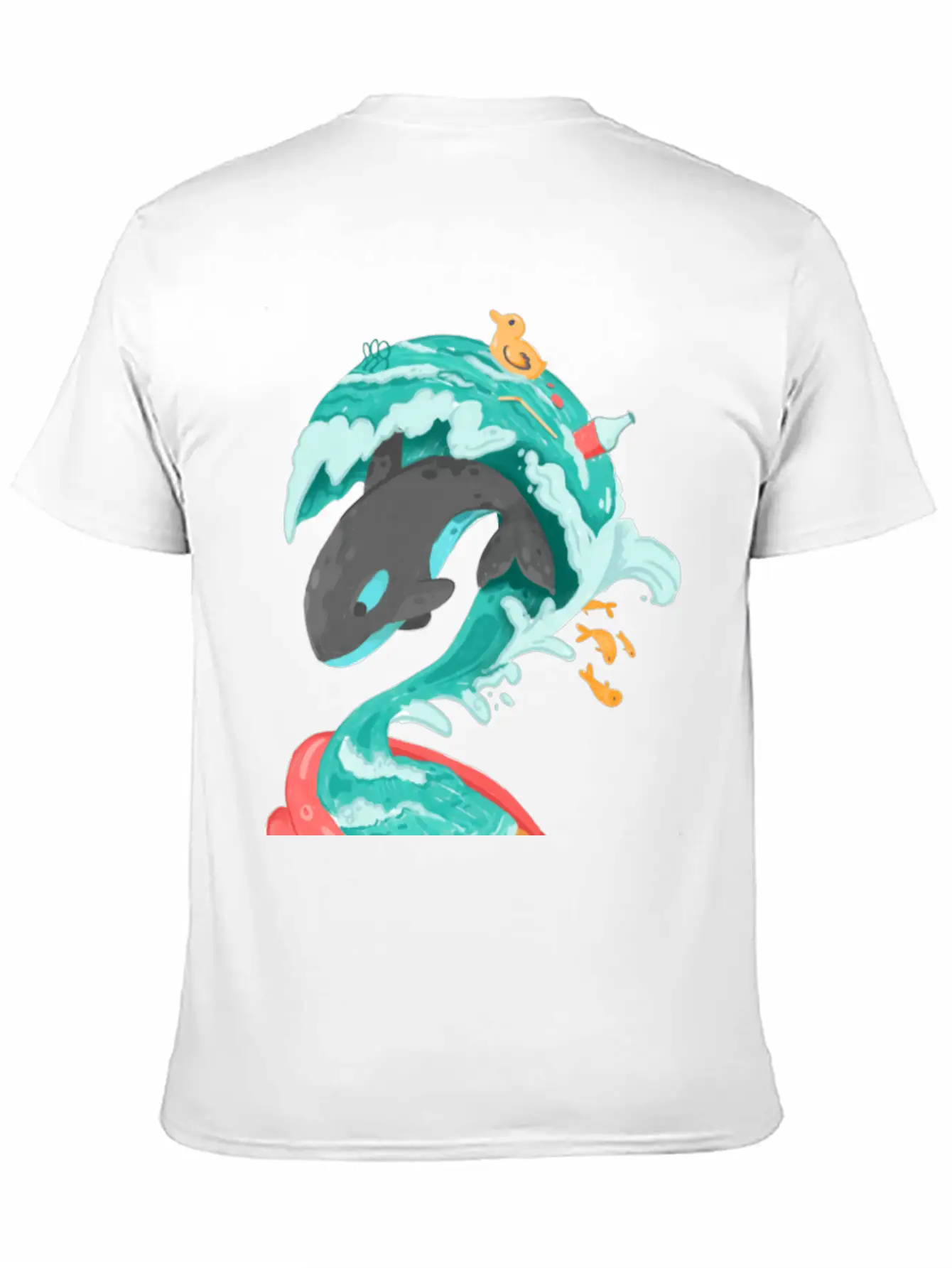Killer Whale In A Kiddie Pool Tsunami Classic Cotton Tee – Unisex Comfort For Any Season