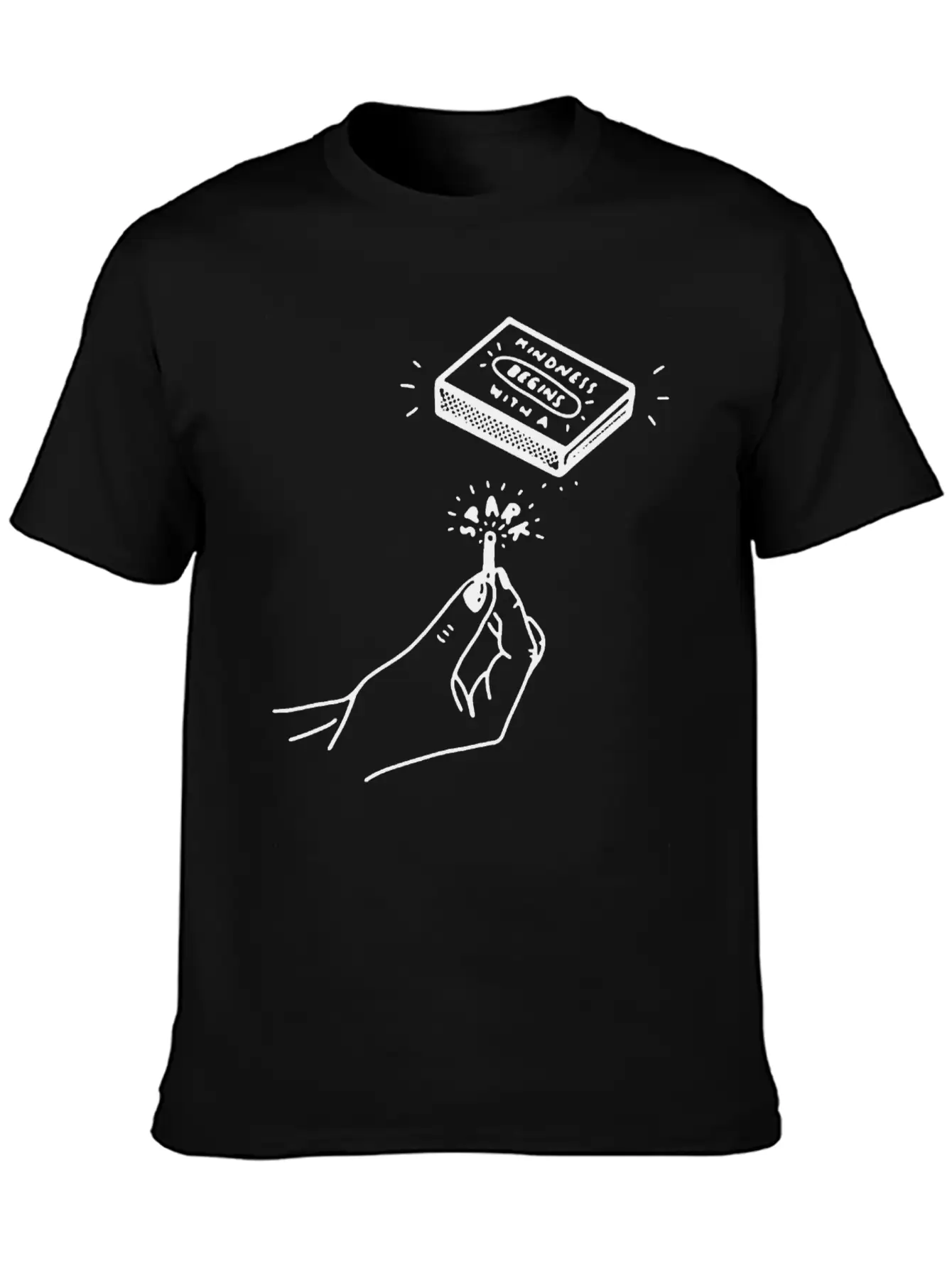 Kindness Begins With A Spark Unisex Casual T-Shirt – Clean Design For Daily Comfort