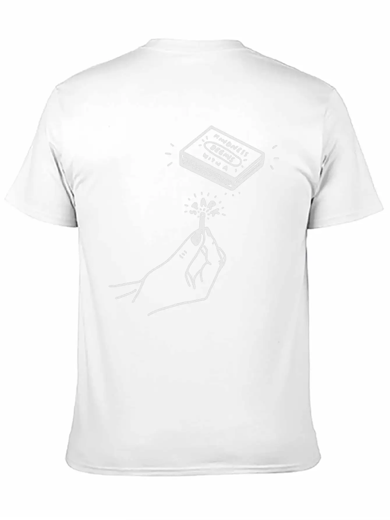 Kindness Begins With A Spark Unisex Casual T-Shirt – Clean Design For Daily Comfort