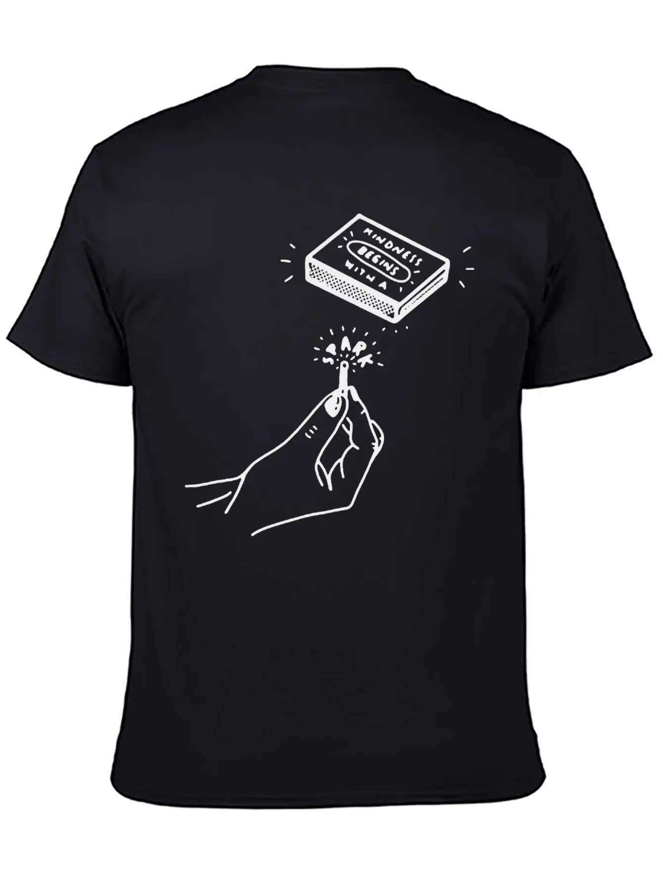 Kindness Begins With A Spark Unisex Casual T-Shirt – Clean Design For Daily Comfort
