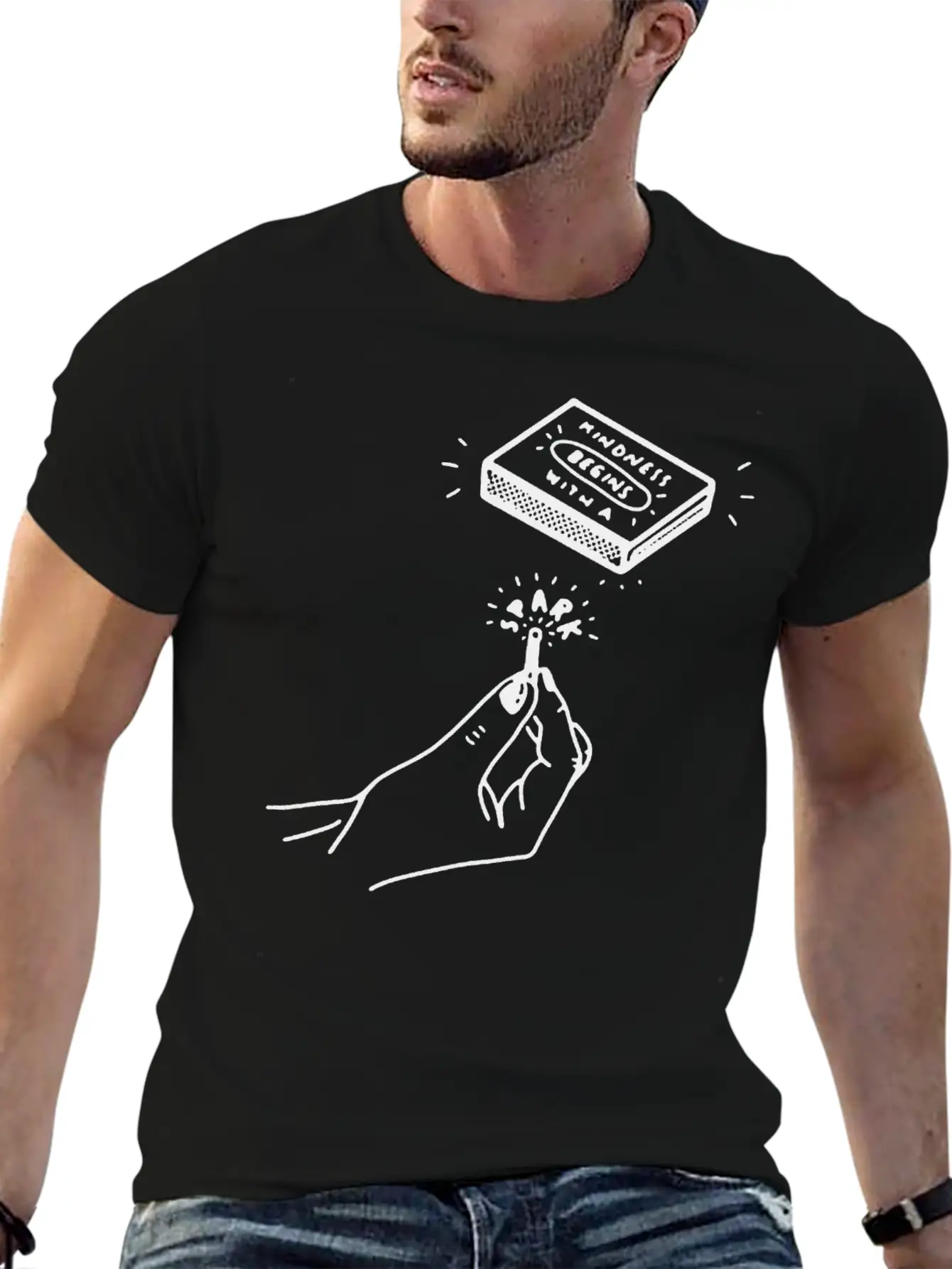 Kindness Begins With A Spark Unisex Casual T-Shirt – Clean Design For Daily Comfort