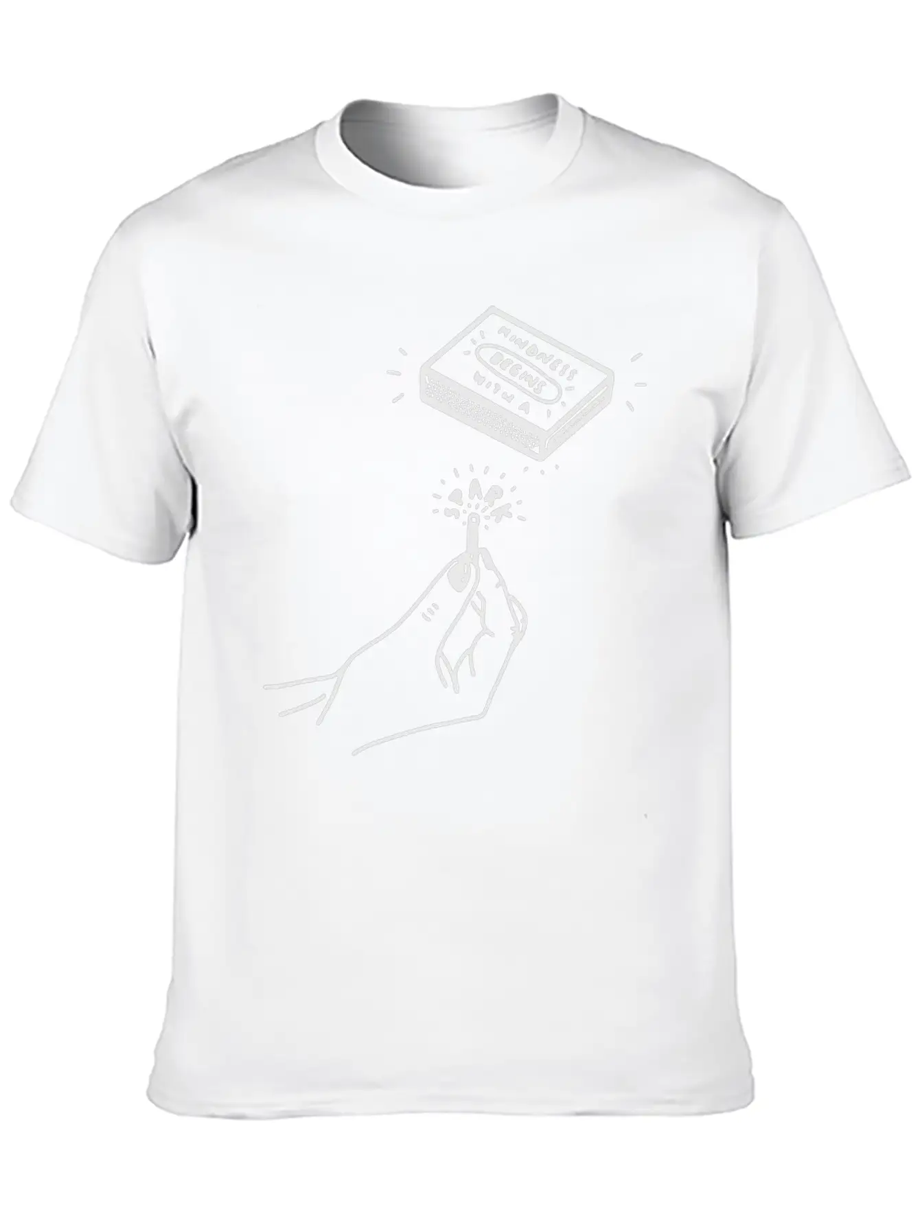Kindness Begins With A Spark Unisex Casual T-Shirt – Clean Design For Daily Comfort