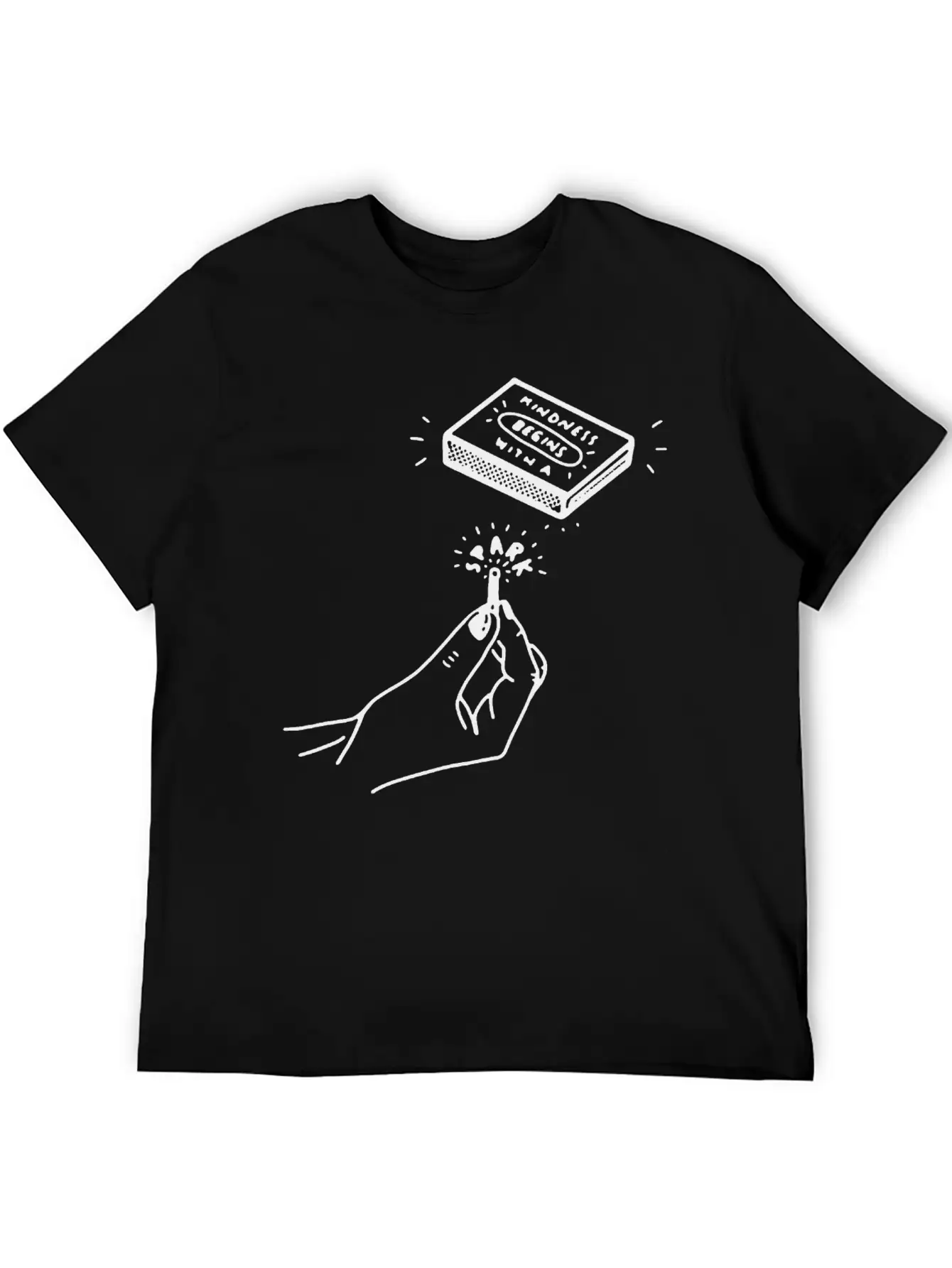 Kindness Begins With A Spark Unisex Casual T-Shirt – Clean Design For Daily Comfort