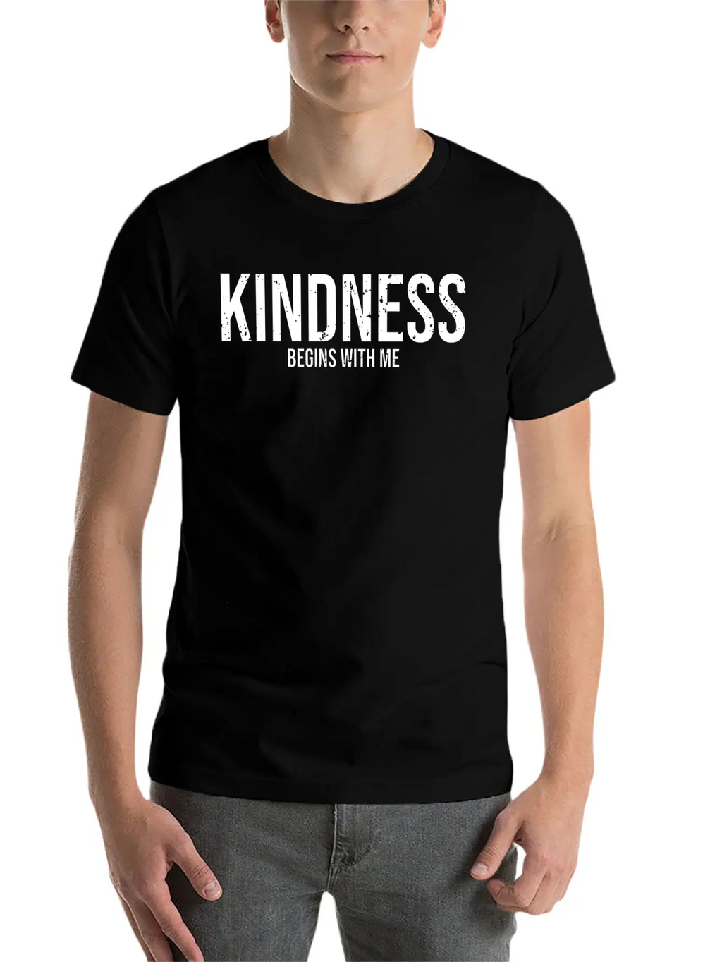 Kindness Begins With Me Awesome Autism Awareness Essential Cotton Tee For Daily Outfits – Unisex Style