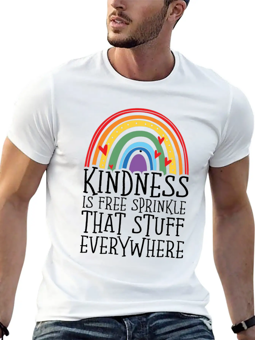 Kindness Is Free Sprinkle That Stuff Everywhere Relaxed Everyday Tee – Lightweight And Durable Cotton