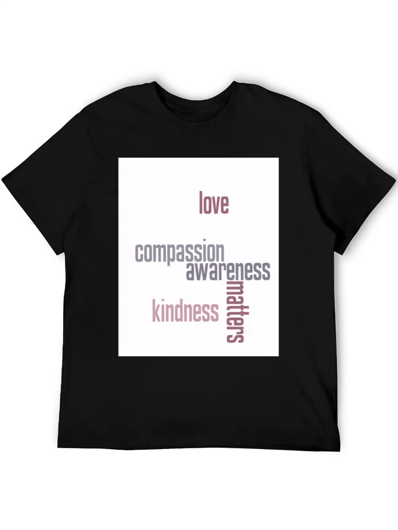 Kindness Matters Basic Graphic T-Shirt – Daily Comfort In Soft Cotton