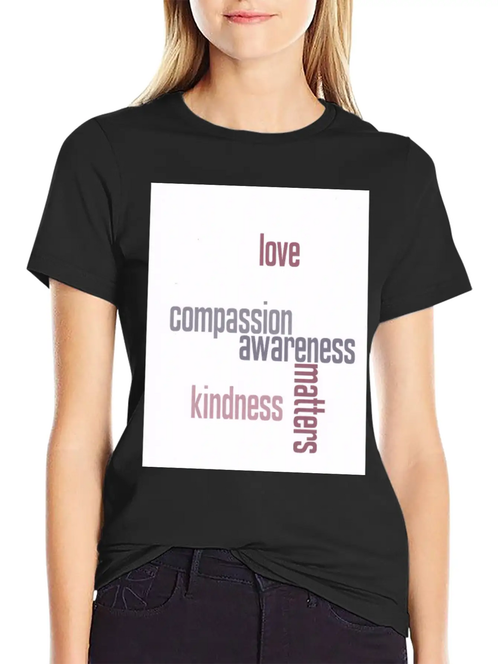 Kindness Matters Basic Graphic T-Shirt – Daily Comfort In Soft Cotton