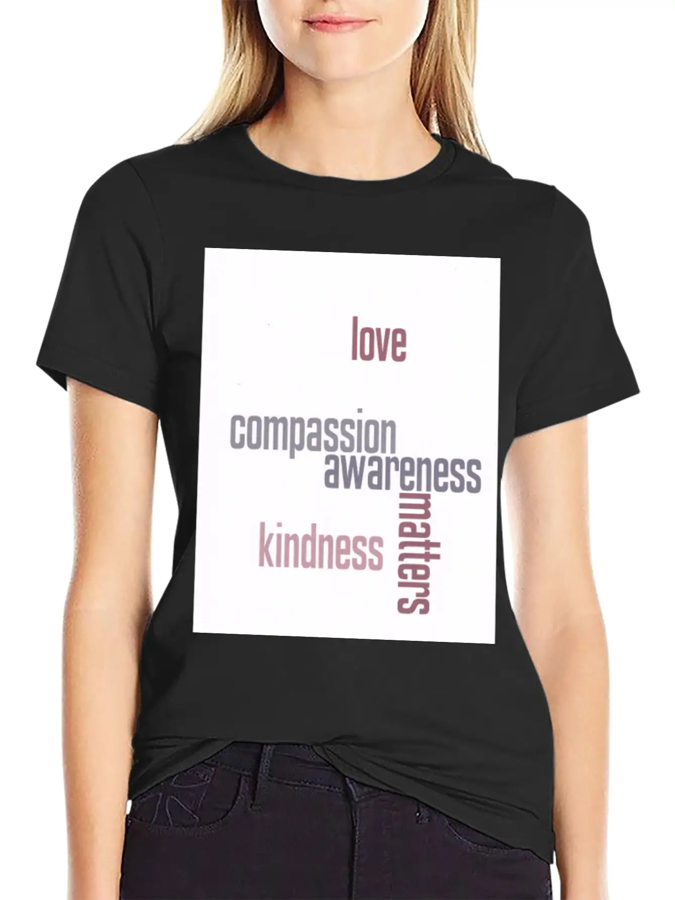 Kindness Matters Basic Graphic T-Shirt – Daily Comfort In Soft Cotton