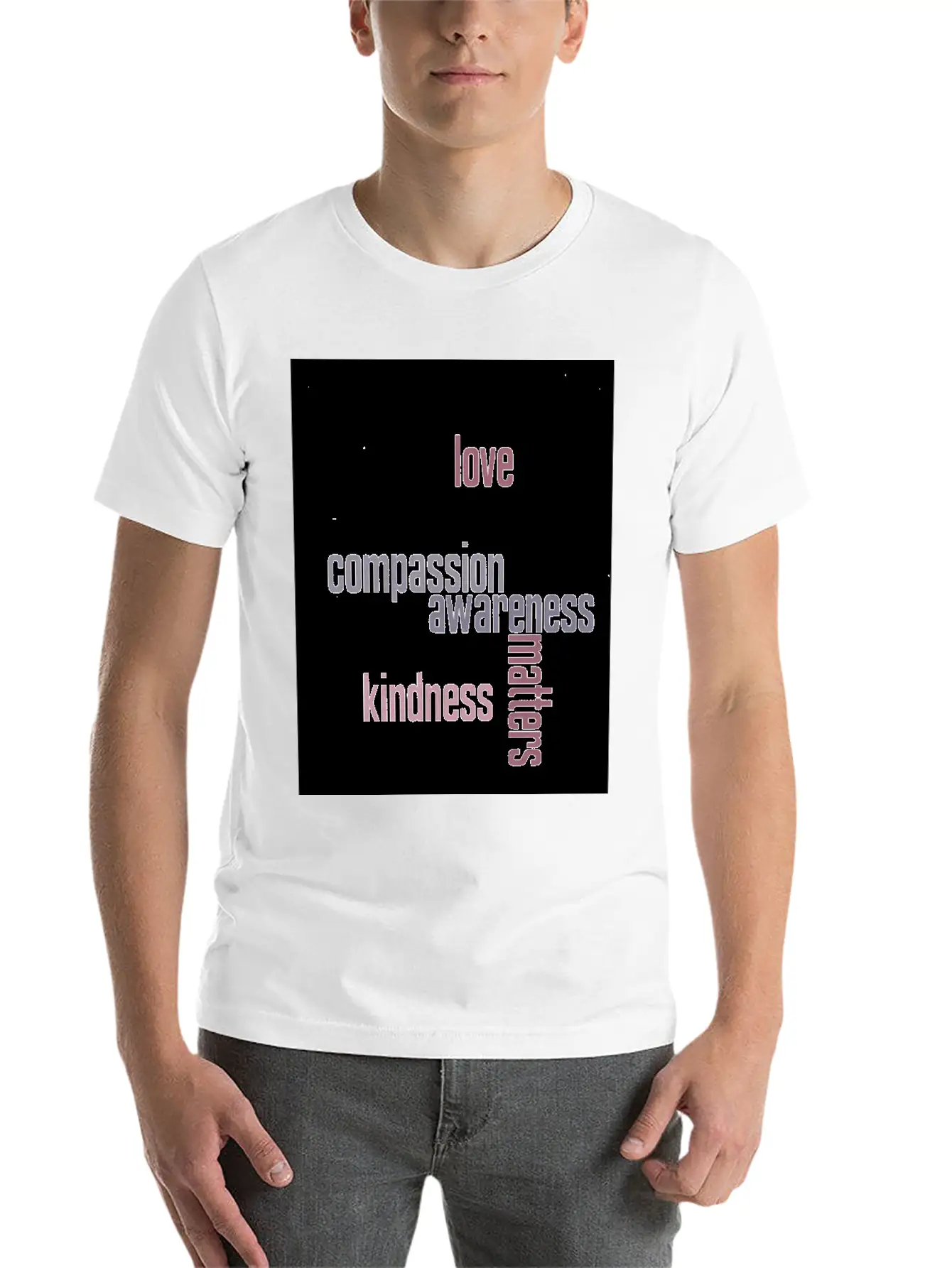 Kindness Matters Basic Graphic T-Shirt – Daily Comfort In Soft Cotton
